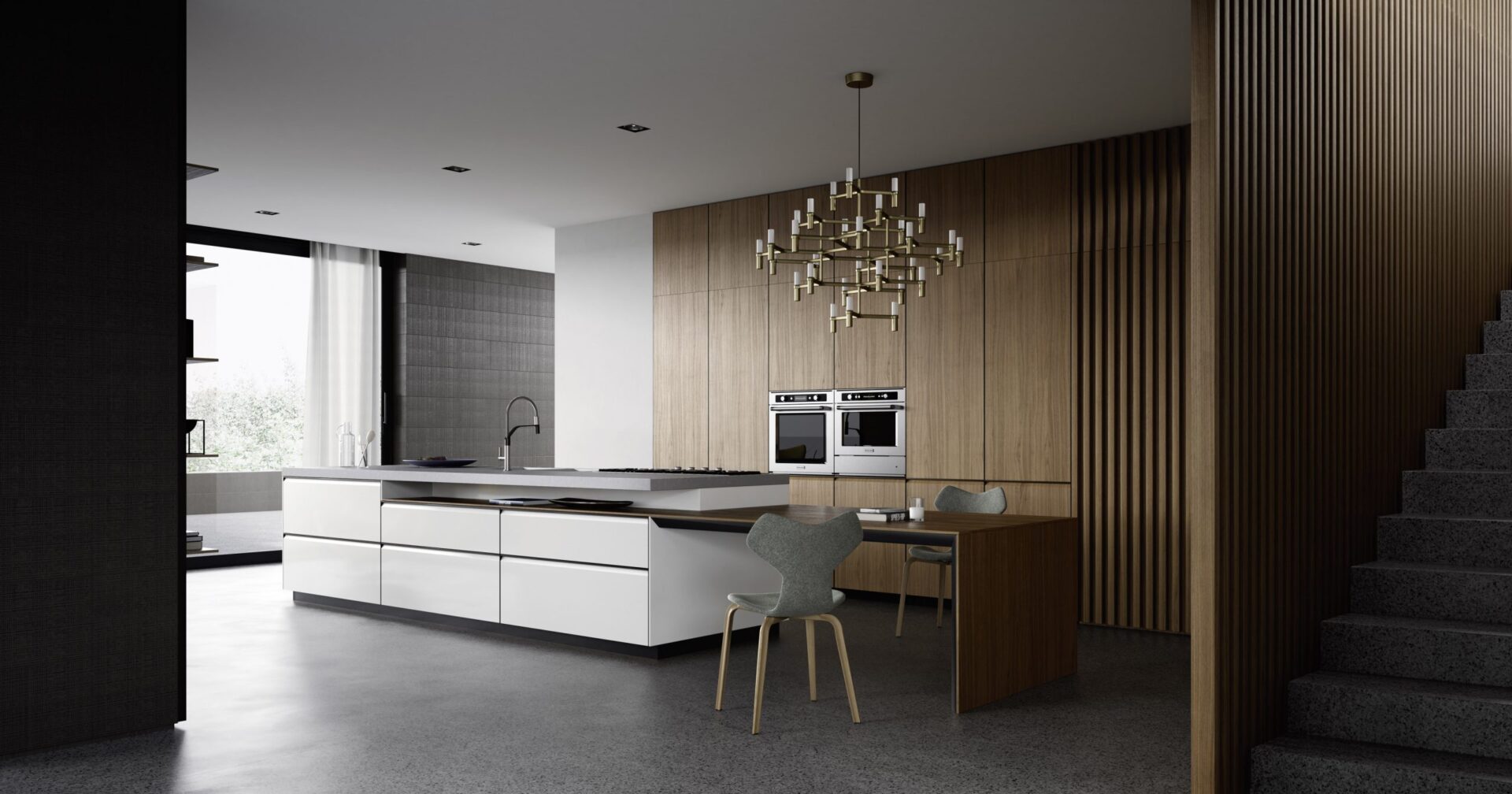 Vista generale profilo in metallo angolo trequarti