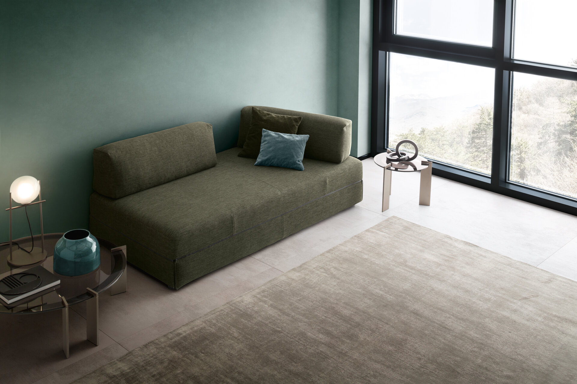 Divano letto Sanders Ditre Italia in ambiente moderno