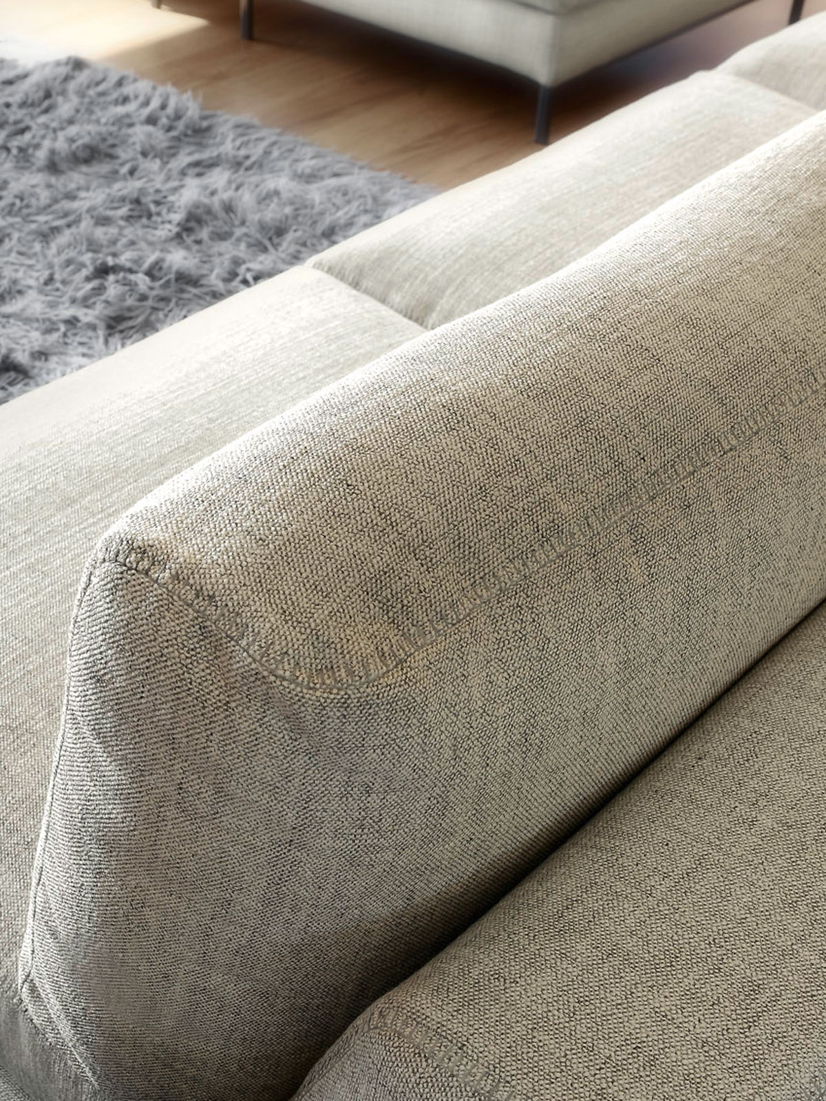 Dettaglio imbottitura divano Artis Ditre Italia