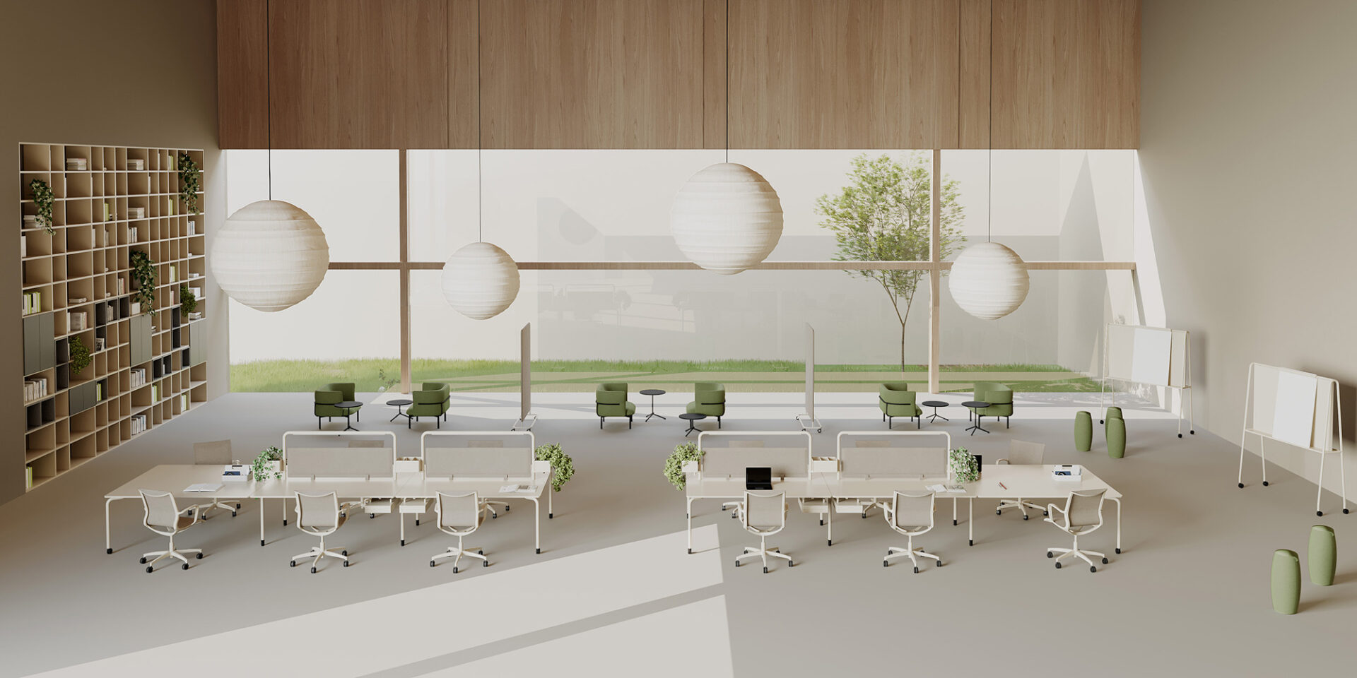 Easy Office configurazione ufficio con scrivanie e sedie