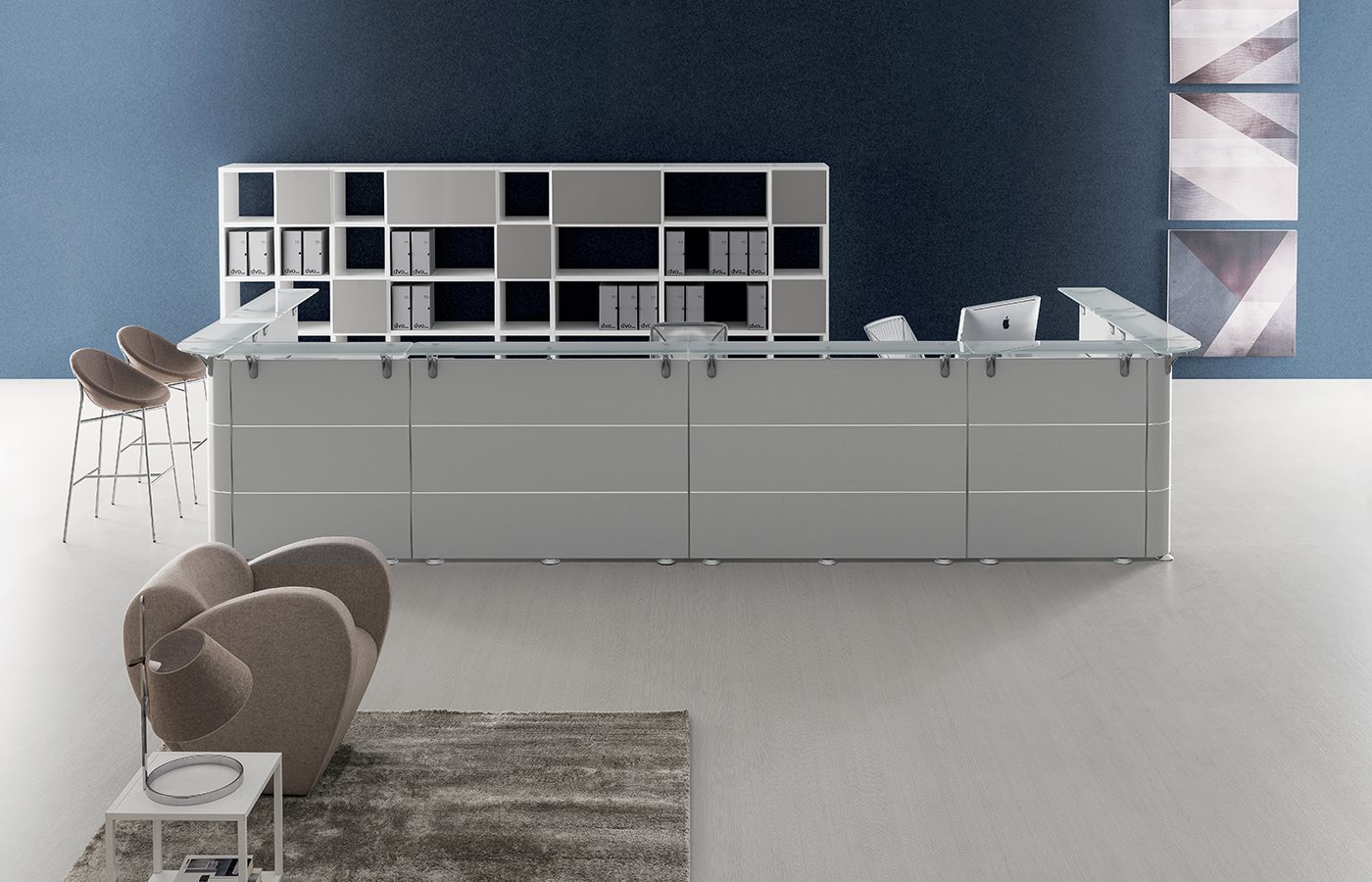 DV701 ABAKO DVO vista frontale arredo reception