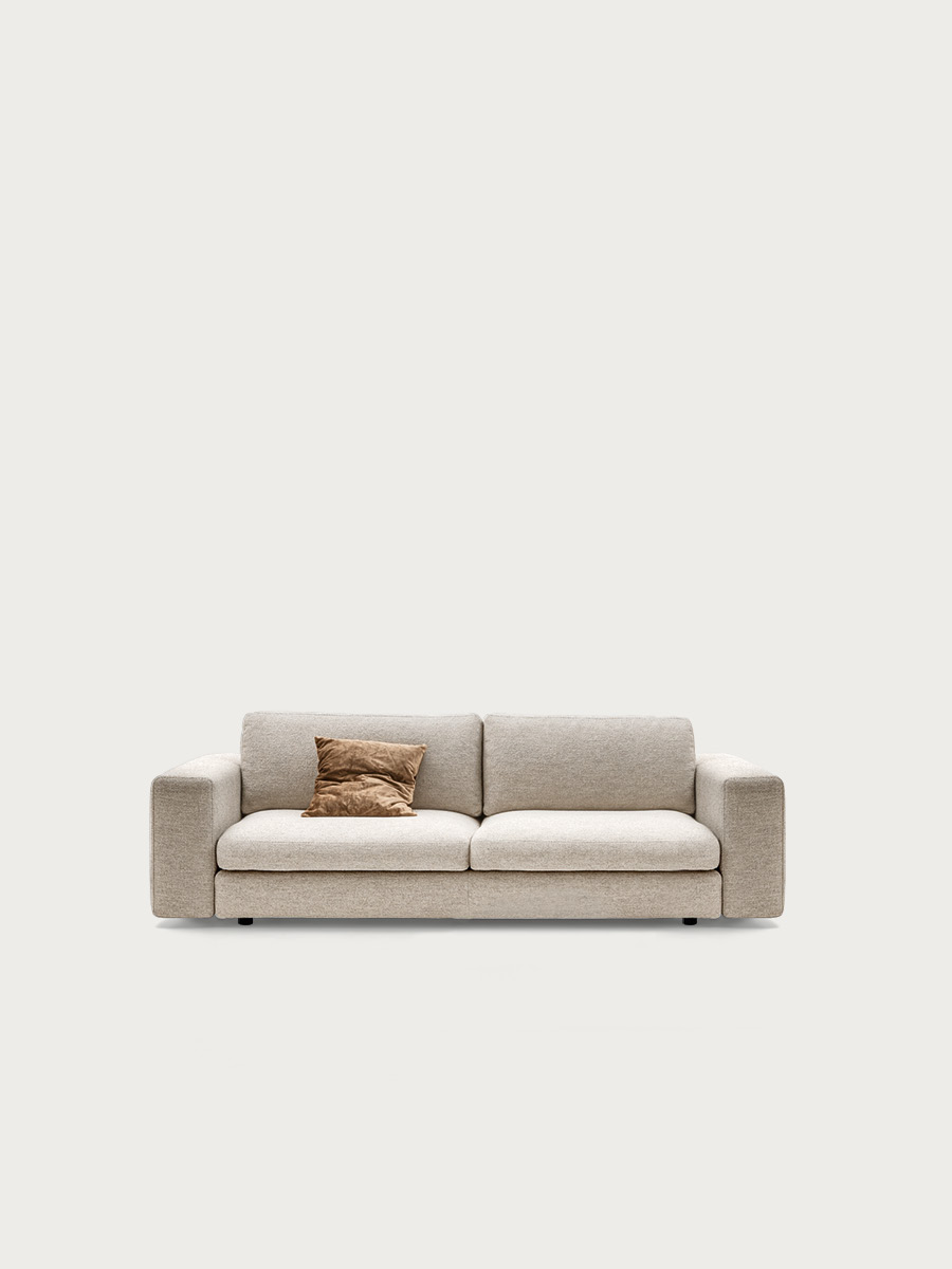 Particolare imbottitura in piuma del divano Urban 2.0