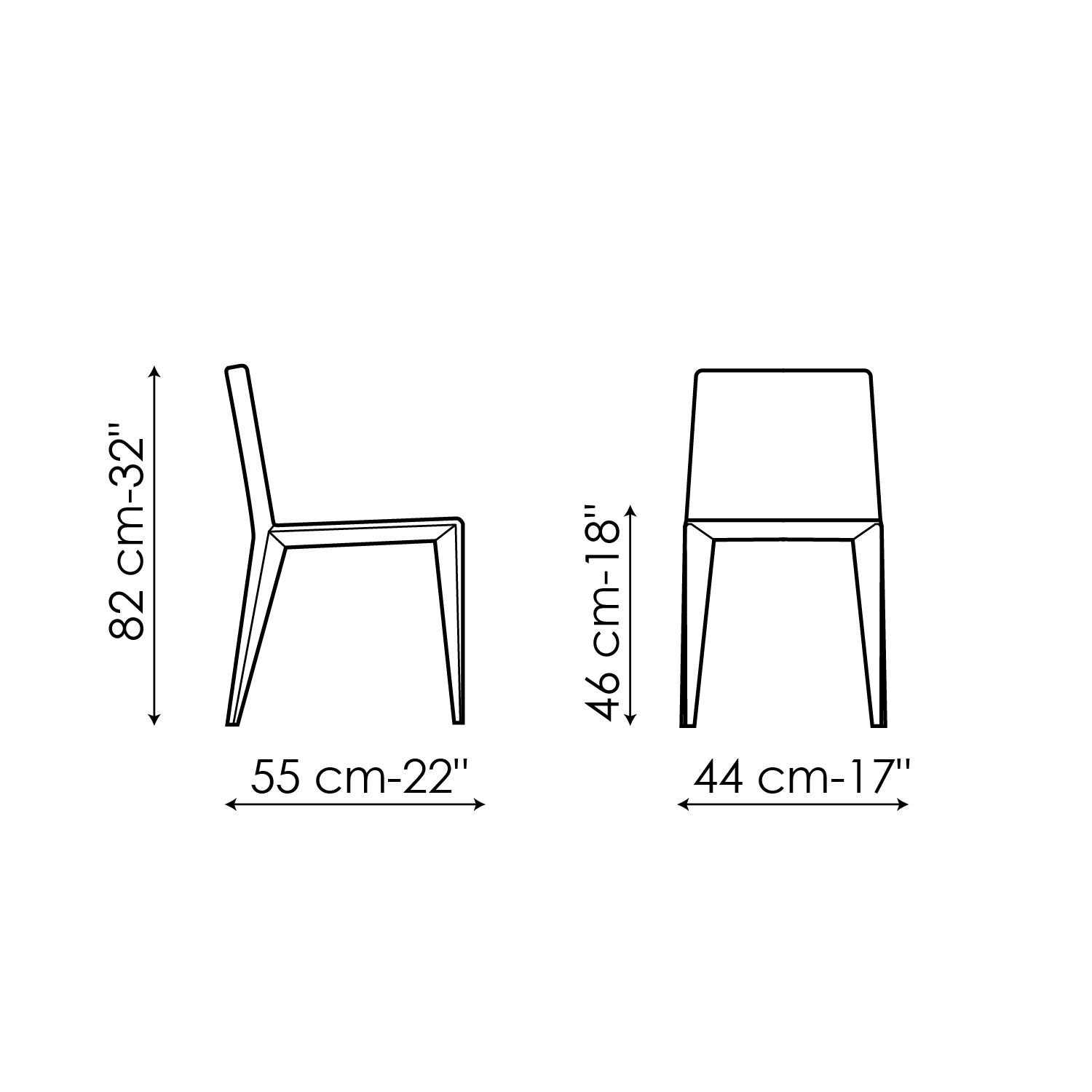 Sedia Filly con rivestimento in tessuto e gambe in metallo