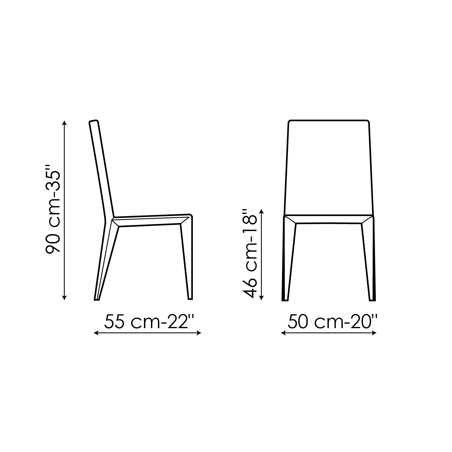 Sedia Filly large up con schienale alto e rivestimento in ecopelle