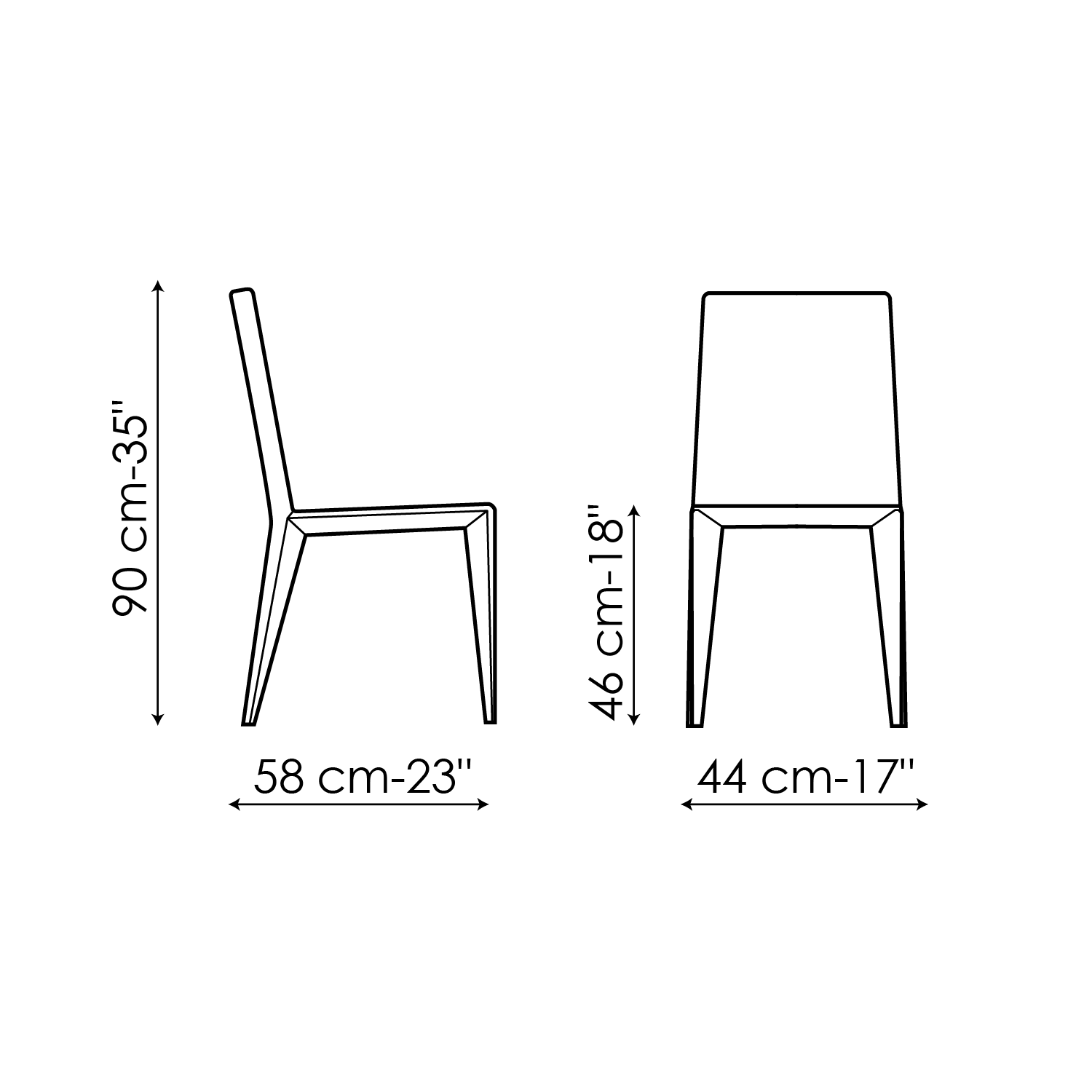 Sedia Filly up con schienale alto e rivestimento in tessuto