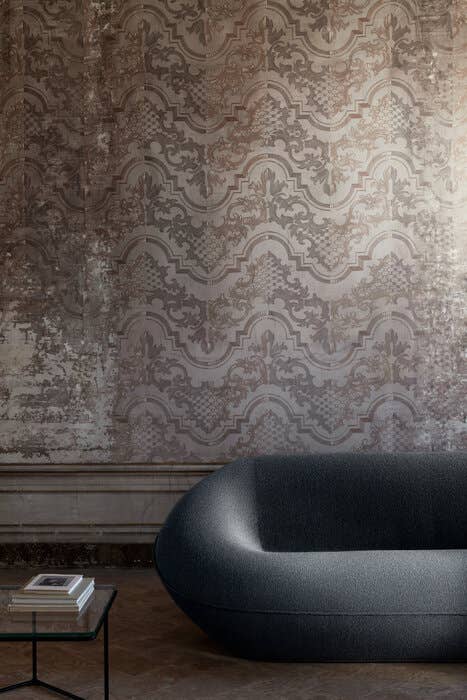 Divano Tortello dettaglio tessuto e cucitura