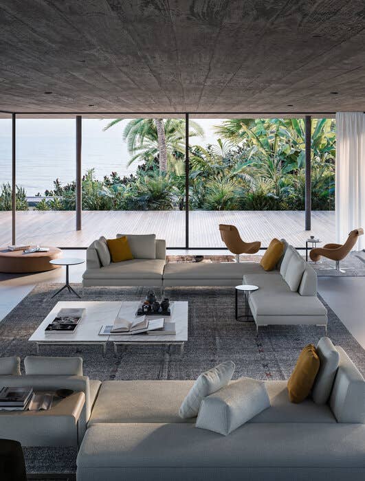 Divano Charles B&B Italia vista laterale