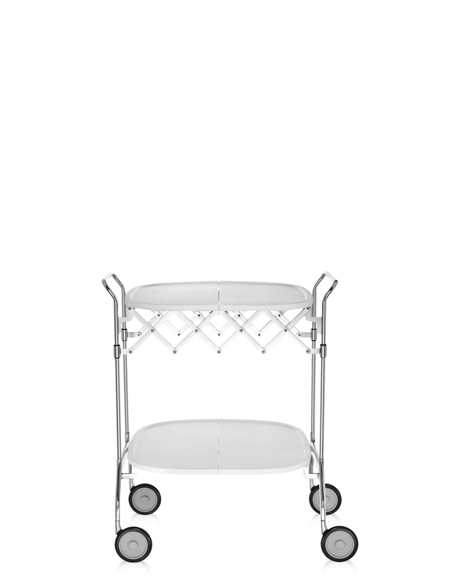 Carrello pieghevole Gastone cromato Kartell