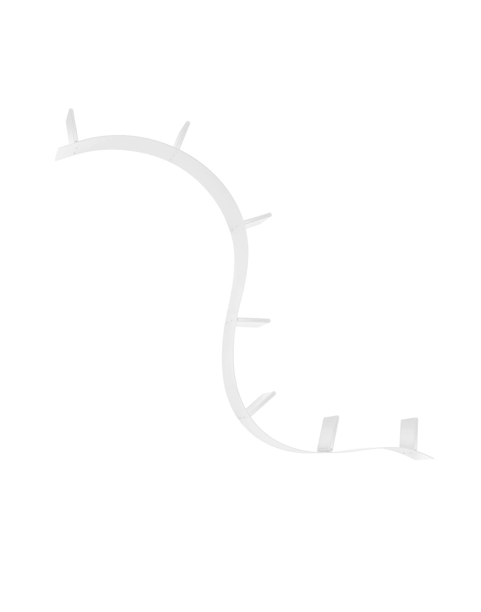 Dettaglio libreria Bookworm 7 reggilibri 3,2 mt in alluminio