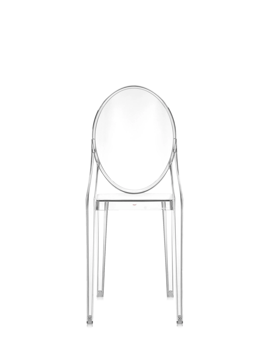 Sedia Victoria Ghost Kartell vista posteriore fumé trasparente