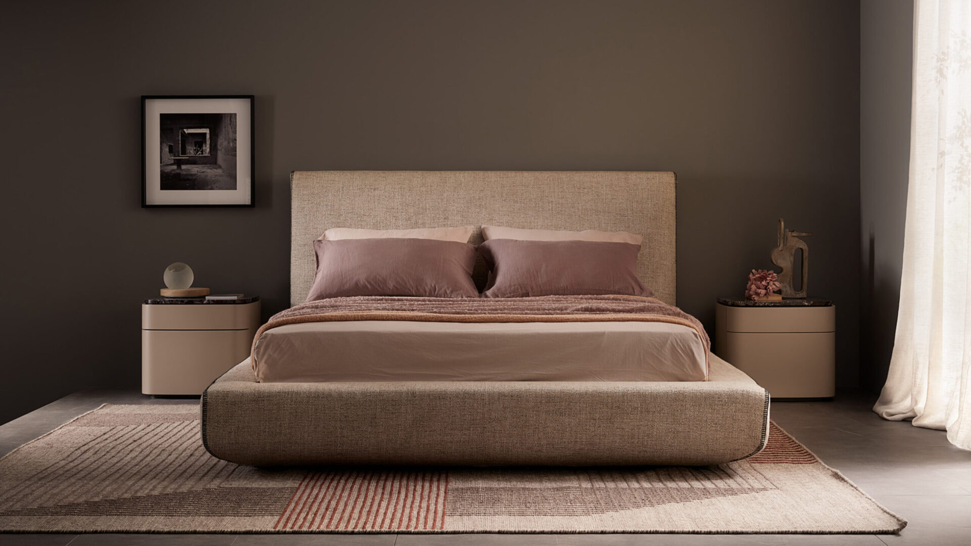 Letto tessile Lullaby con rivestimento sfoderabile