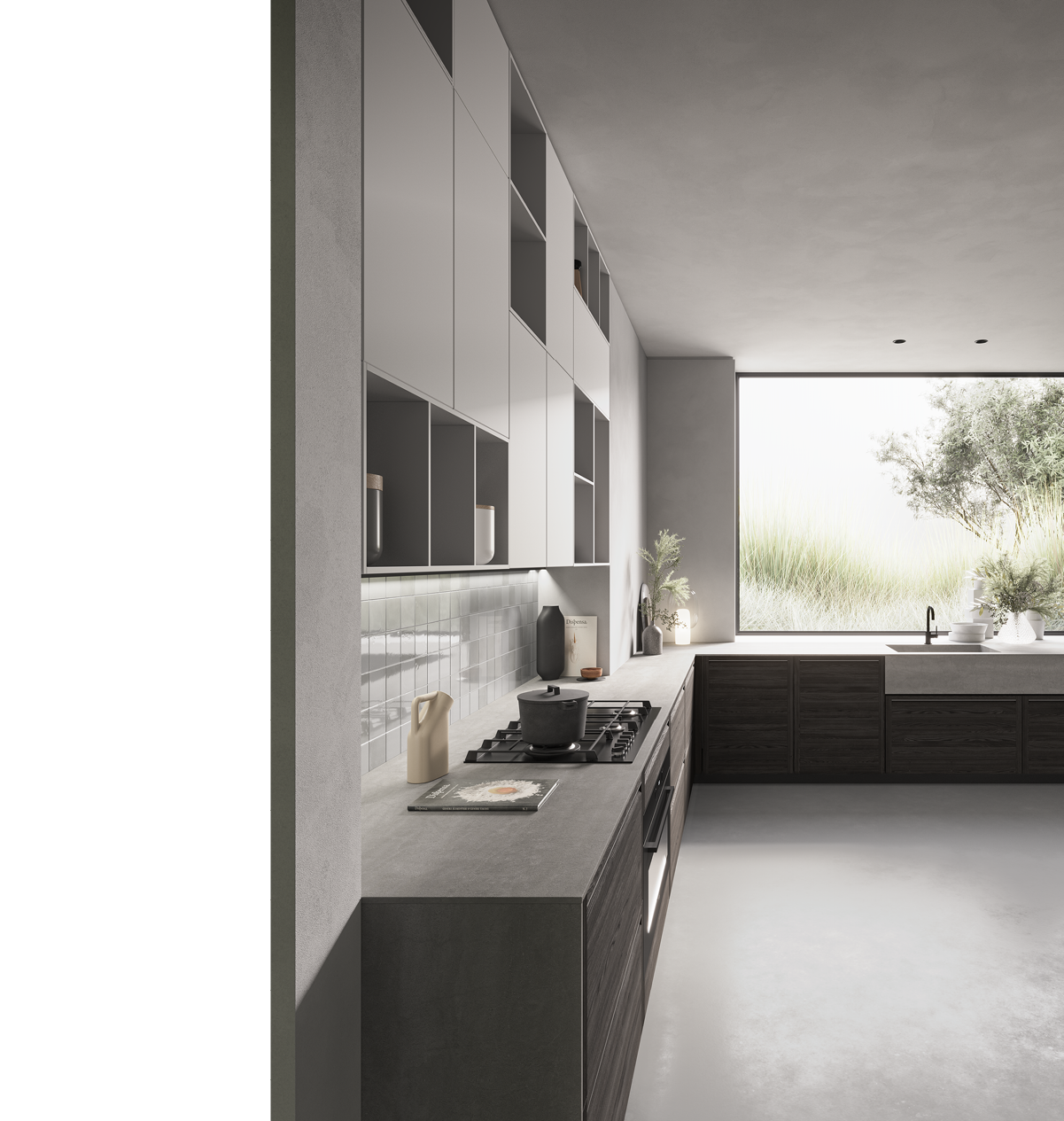 Cucina M2 Memo ambiente interno con finiture moderne