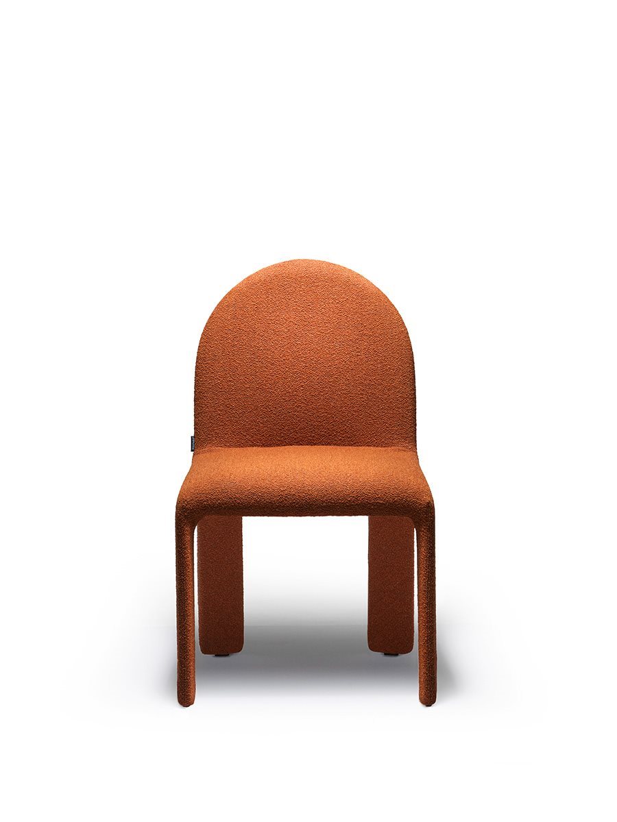 Dettaglio struttura in acciaio della sedia Nellee