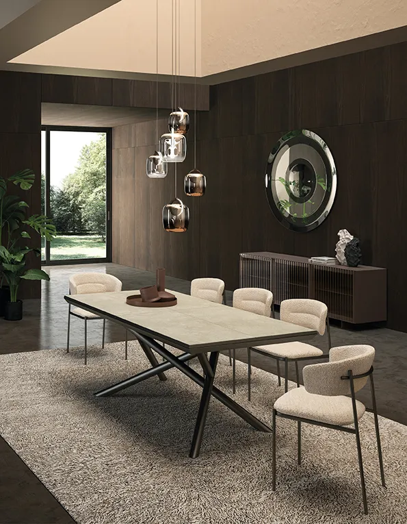 Tavolo allungabile Random vista verticale