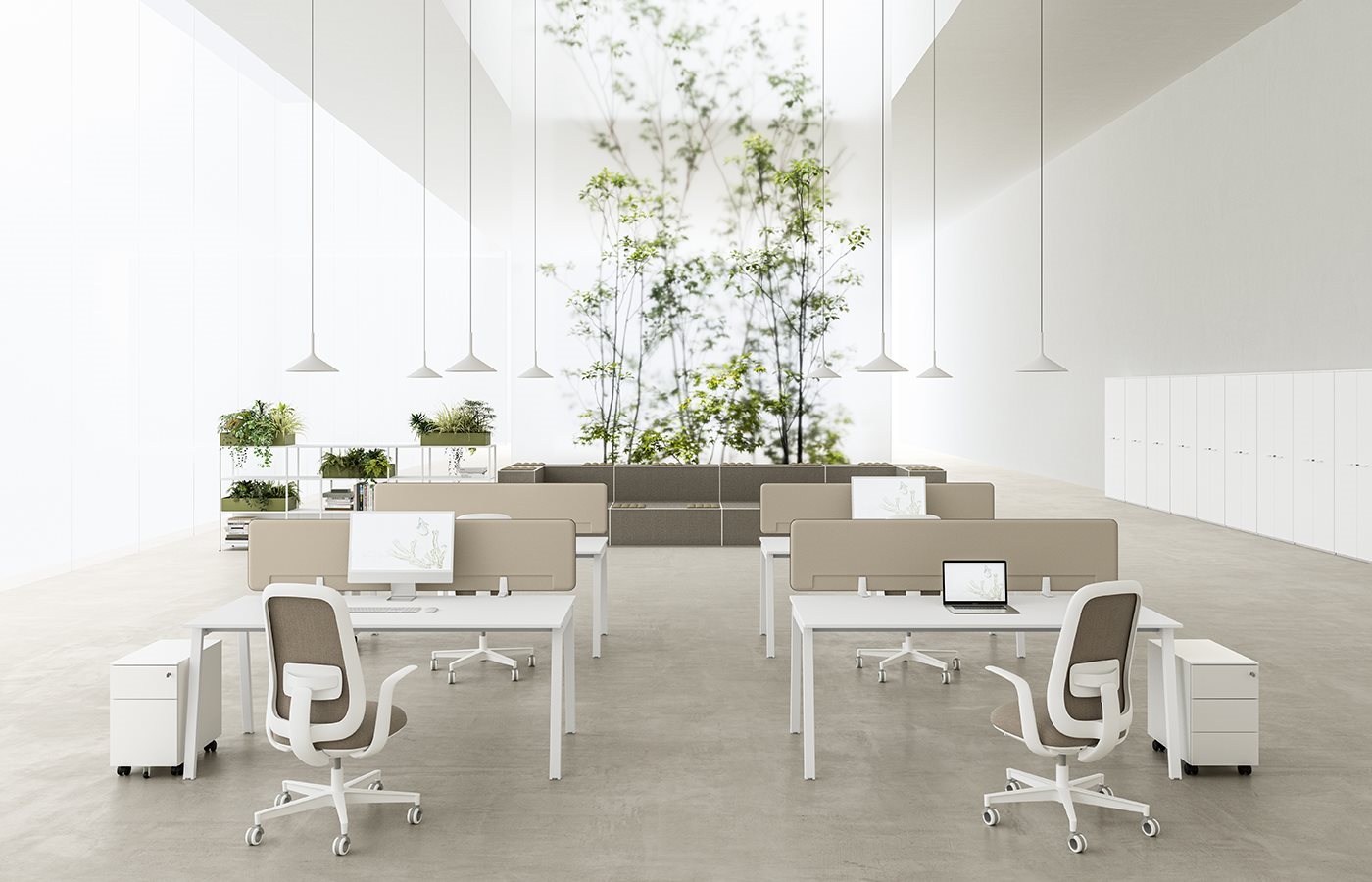 Scrivania DVO DV802-PAG A con accessori da ufficio