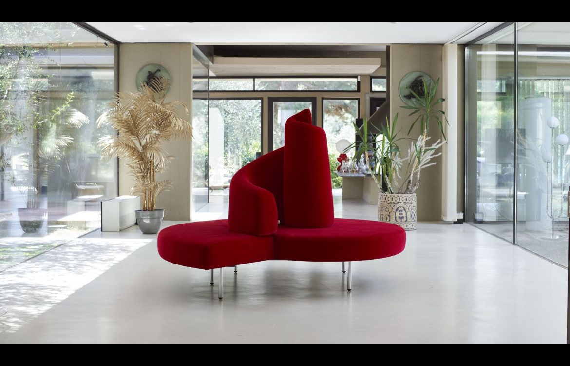 Divano Tatlin Edra in primo piano