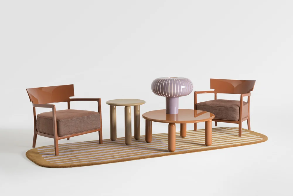 Lampada da tavolo Teresa Kartell dettaglio diffusore e gambo