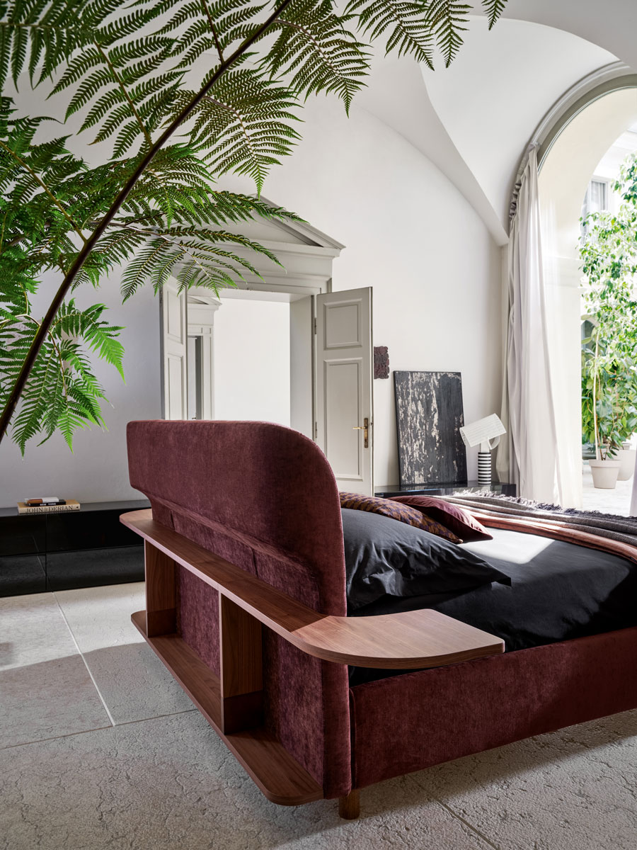 Dettaglio letto matrimoniale Twils Canalgrande