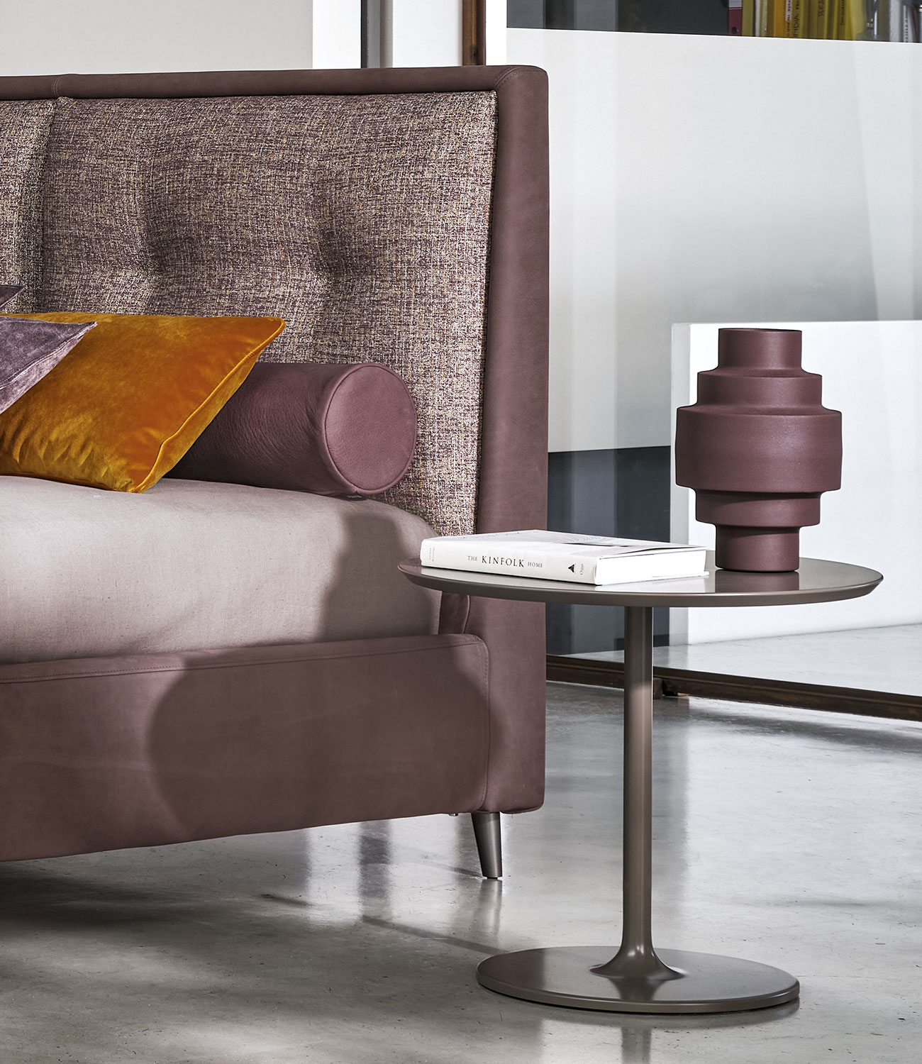 Dettaglio tessuto e struttura letto Venus Twils