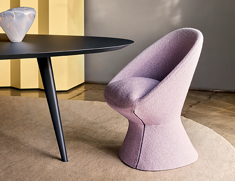 Poltroncina Giuno Zanotta immagine tecnica e design