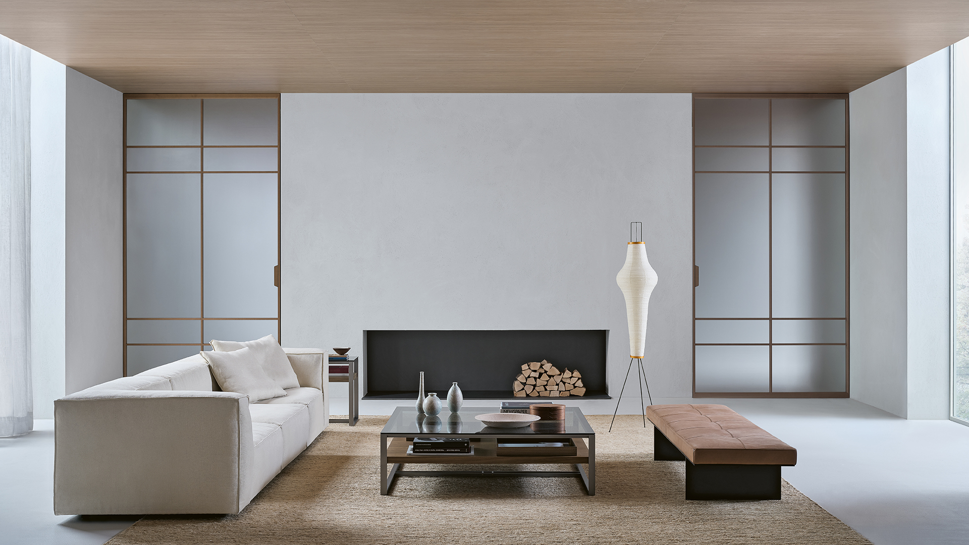 Dettaglio porta Air con struttura in alluminio e vetro