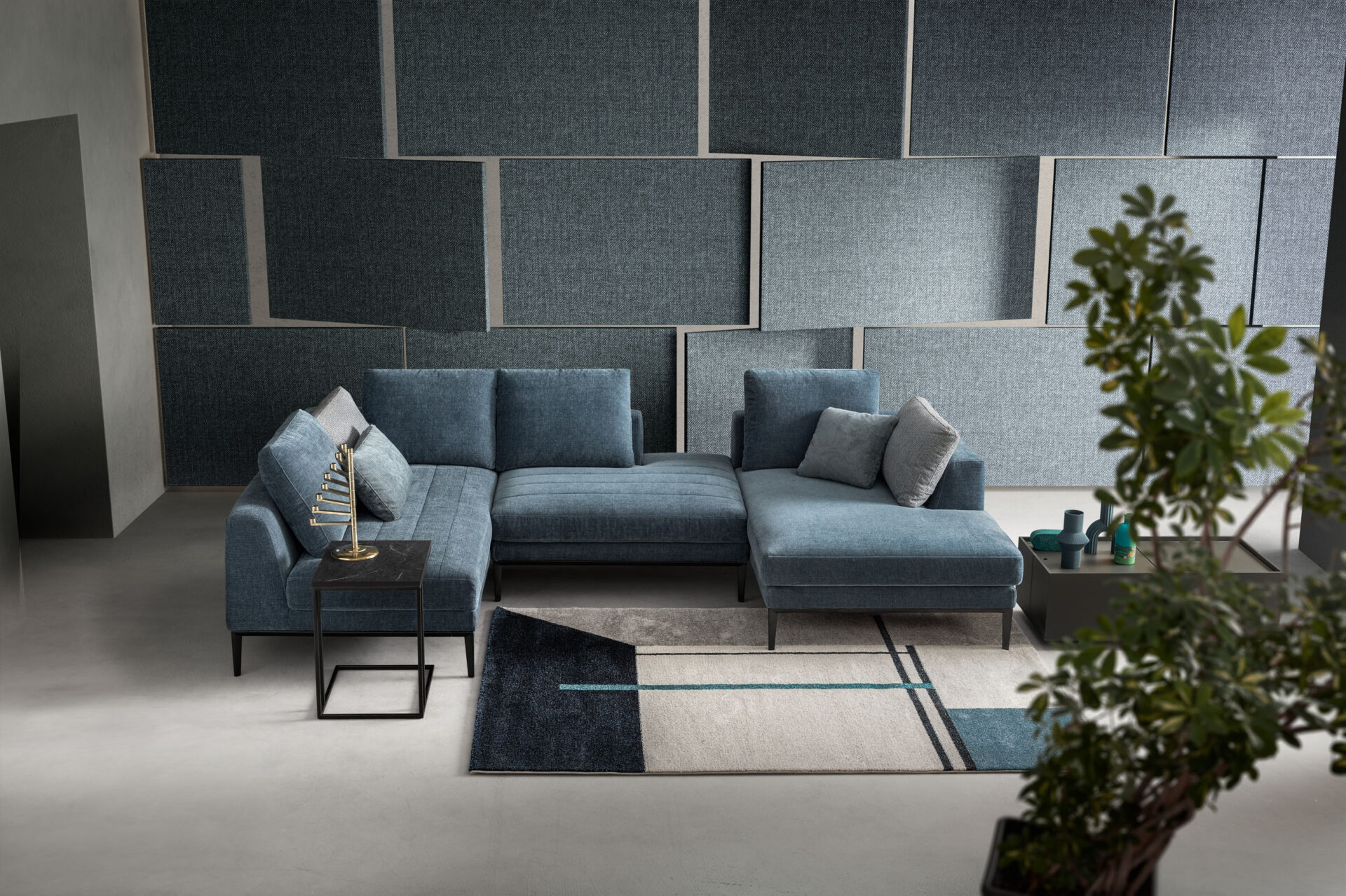 Divano moderno Ares dettaglio rivestimento ecopelle