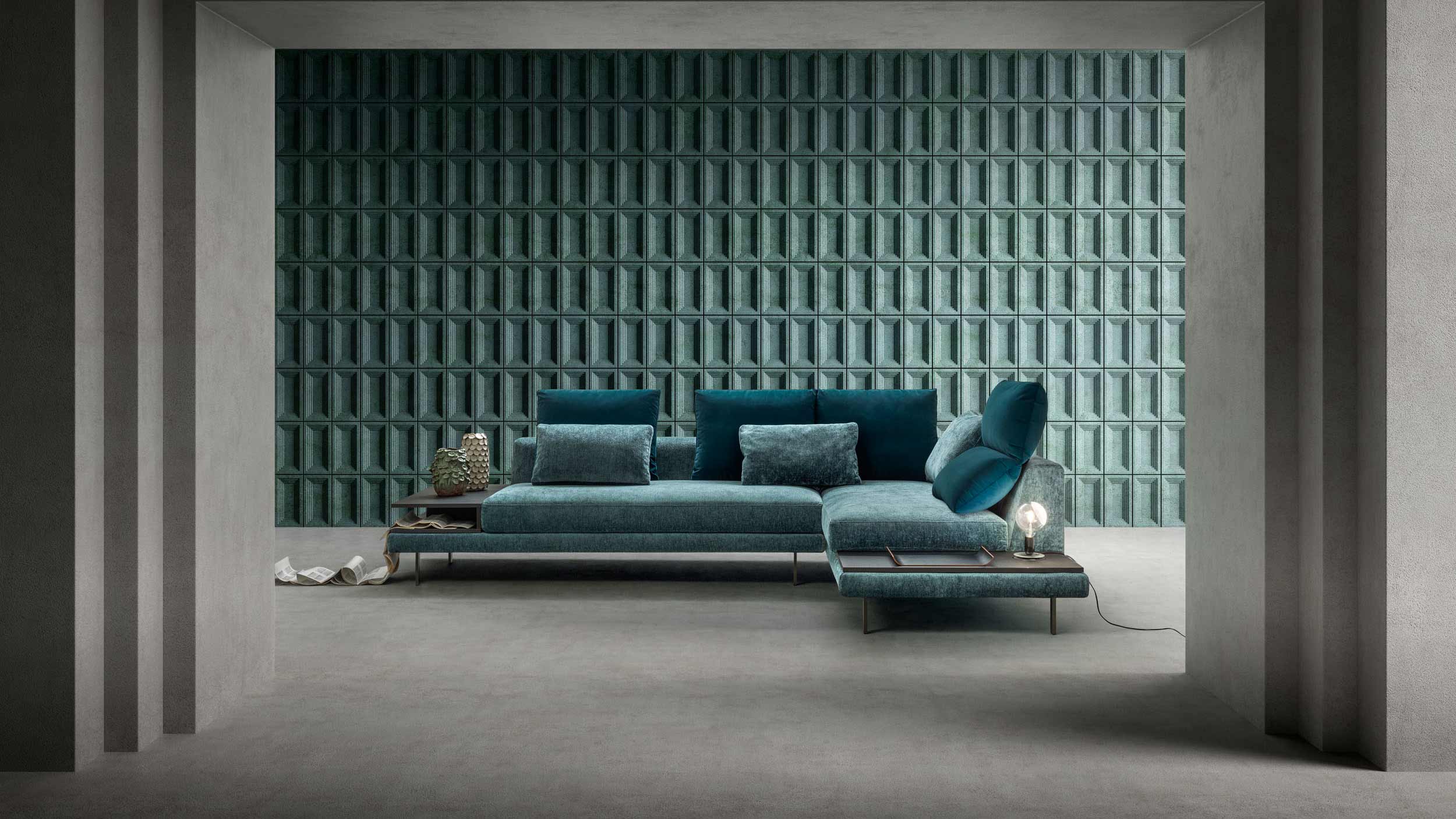 Divano moderno Ares vista totale