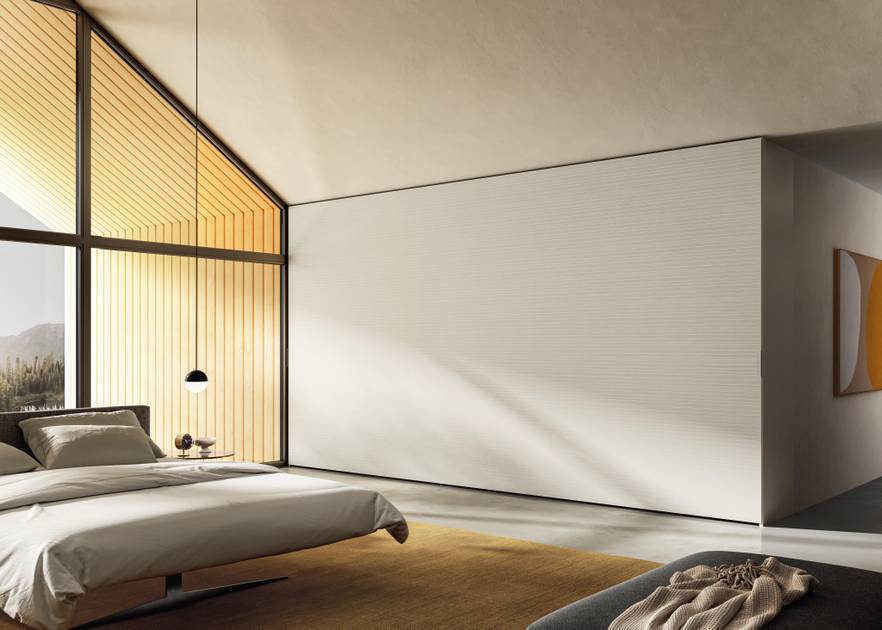 Armadio Et Voilà con tessuto teso e design moderno