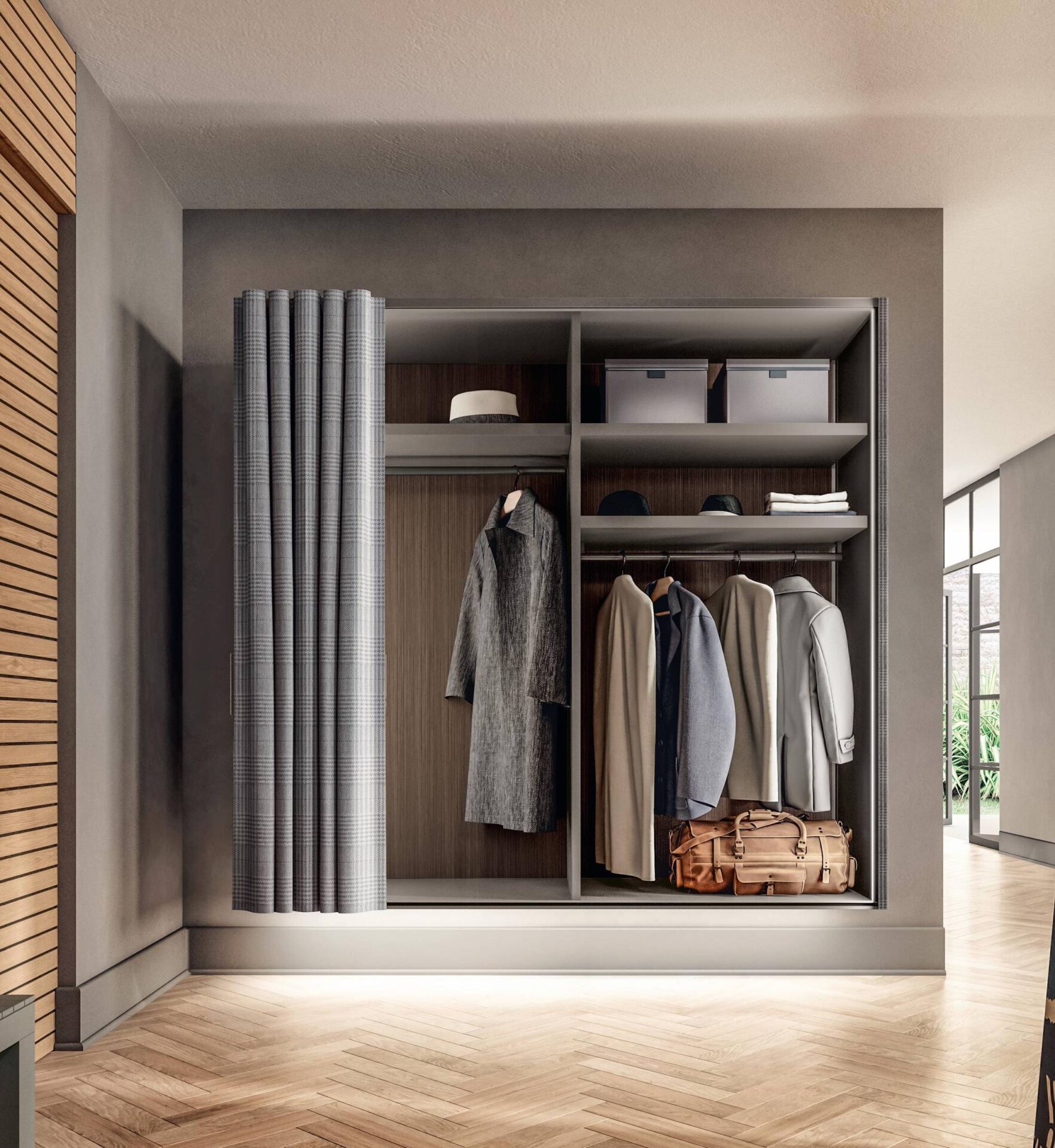 Armadio sospeso componibile Et Voilà con finiture personalizzabili