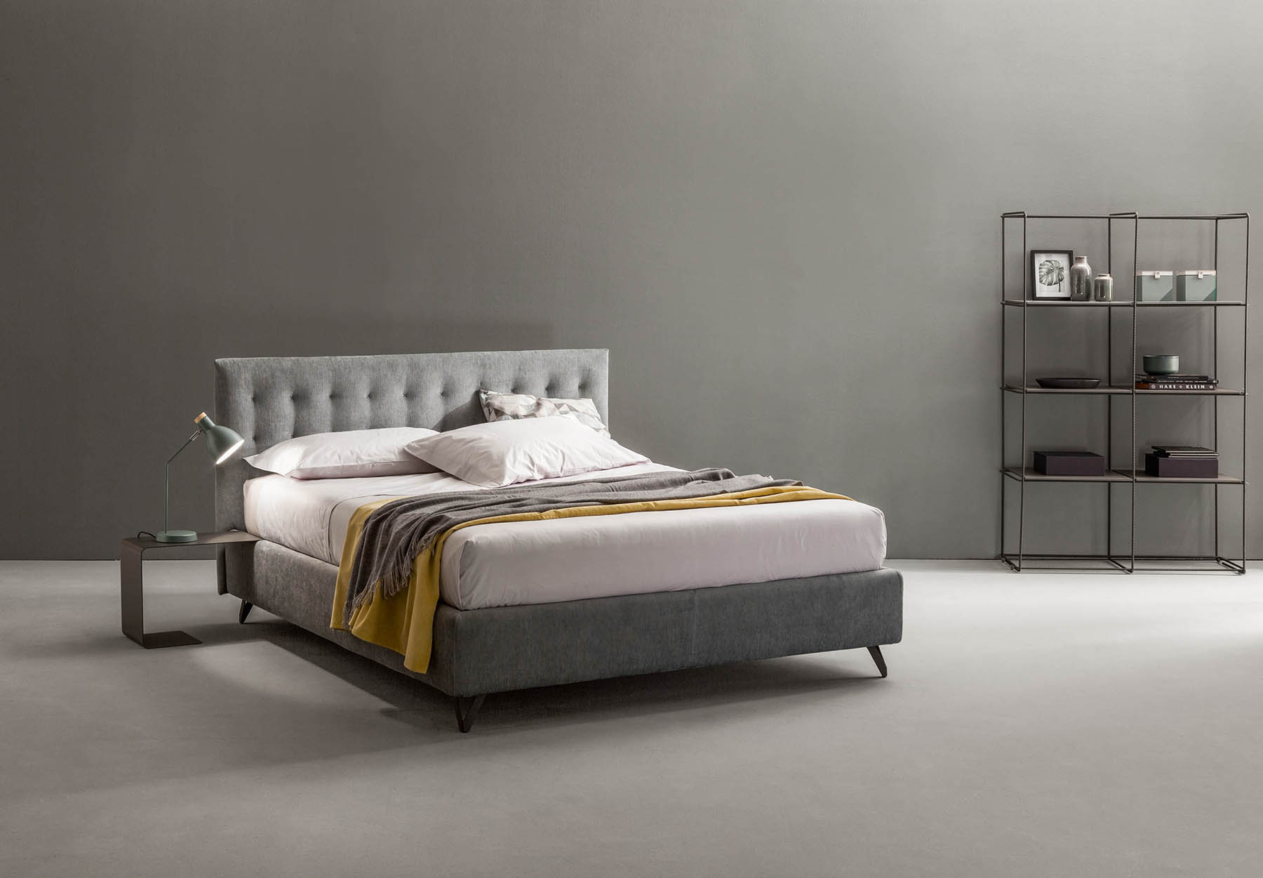 Letto imbottito Aster vista totale