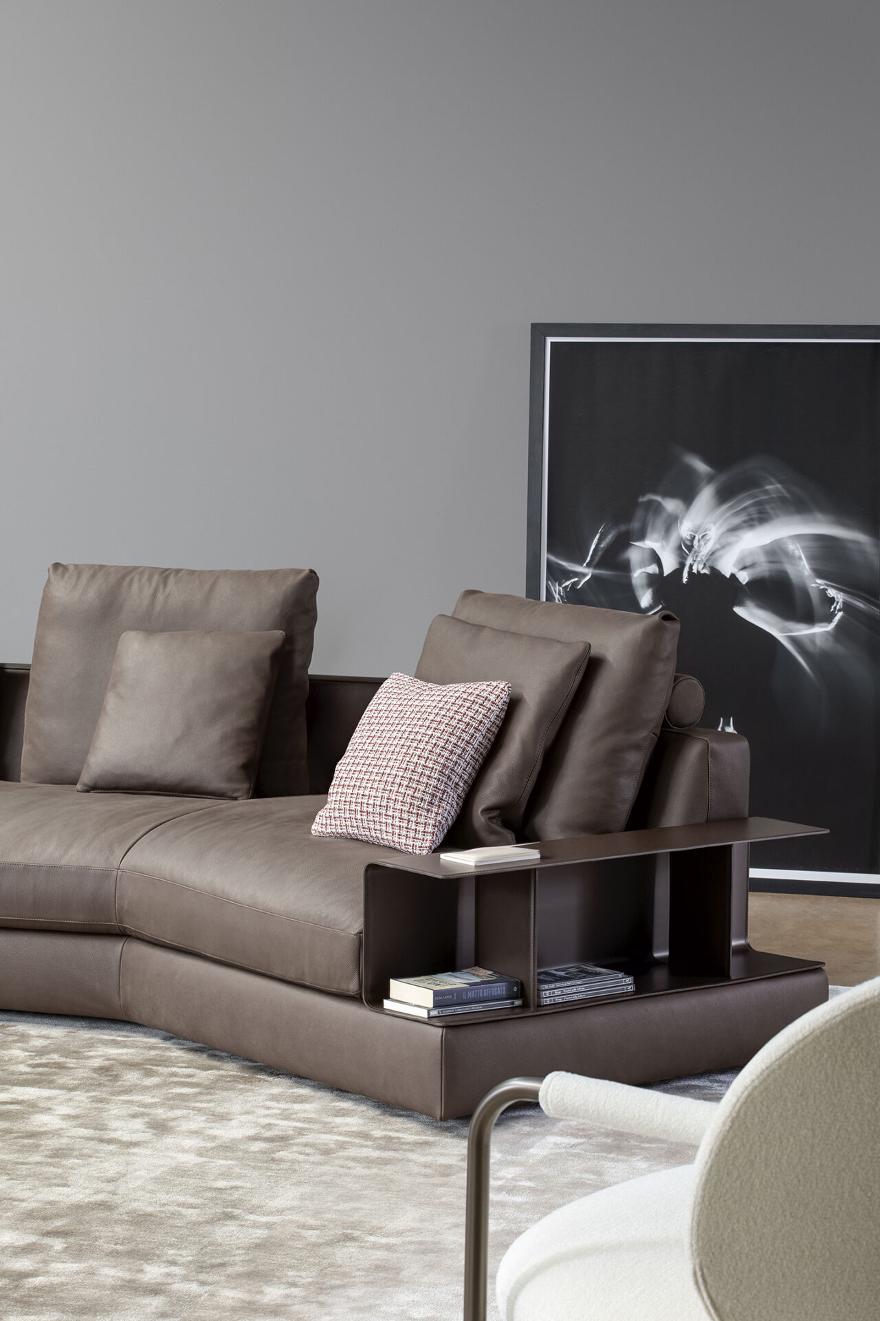 Divano Liam Bonaldo configurazione angolare in tessuto