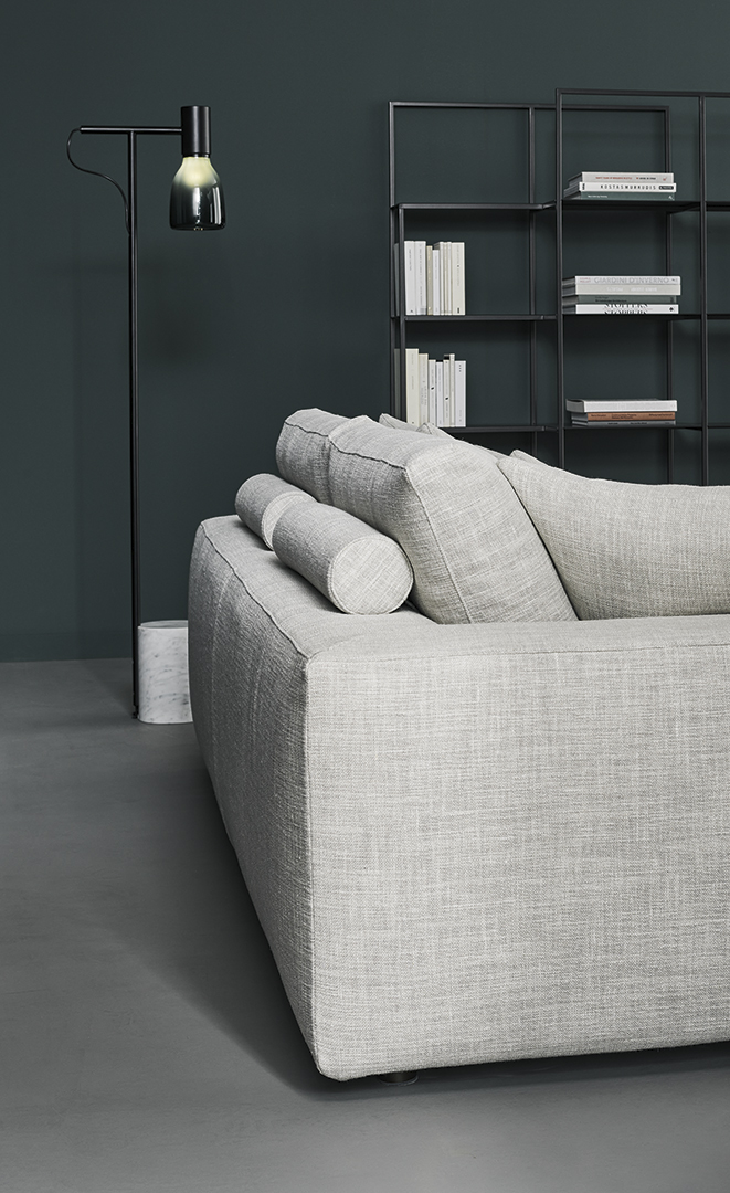 Dettaglio divano moderno componibile Superhiro Bonaldo