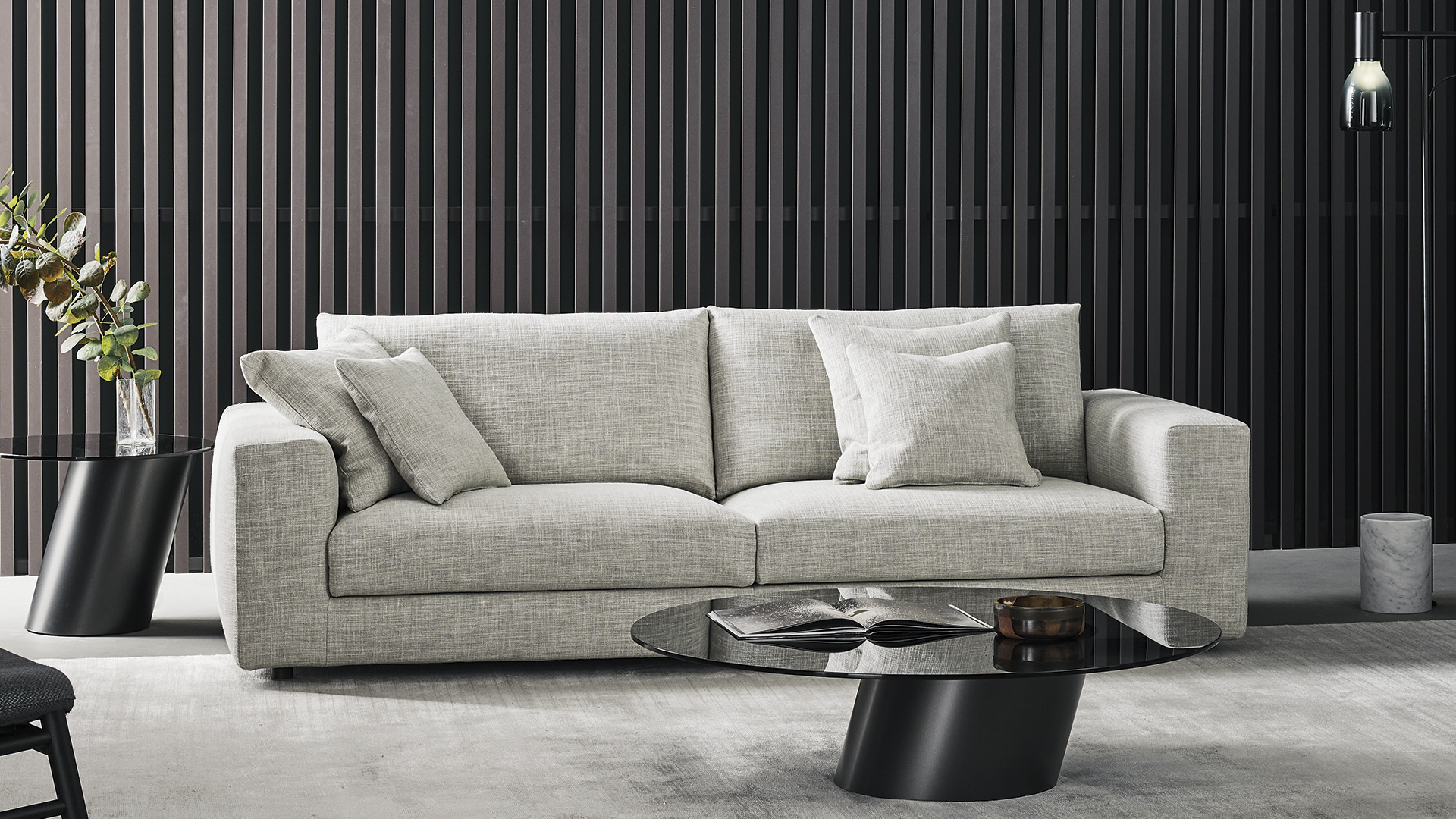 Divano moderno componibile Superhiro Bonaldo in ambiente living