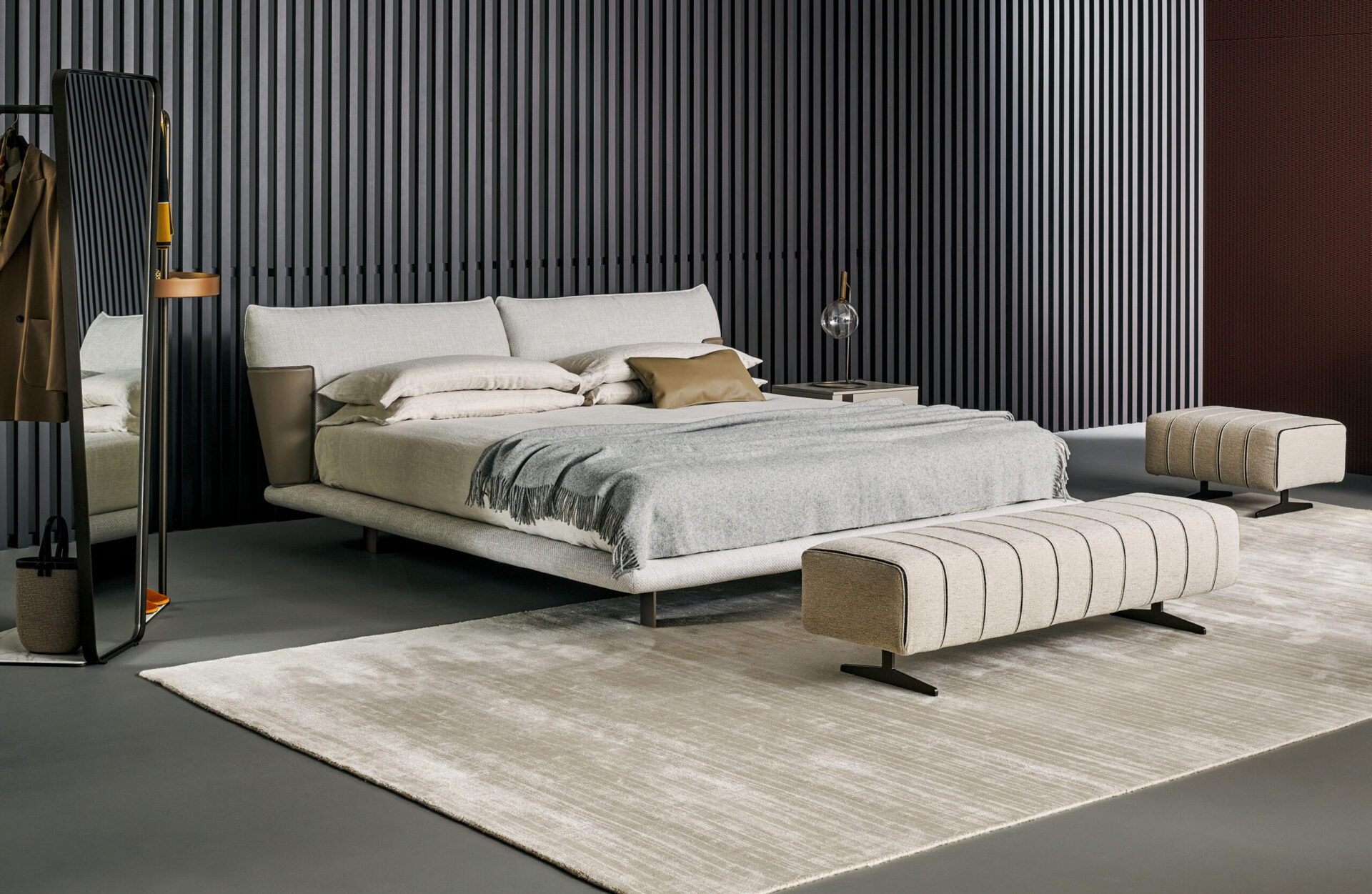 Letto matrimoniale Blend bed Bonaldo in ambiente moderno