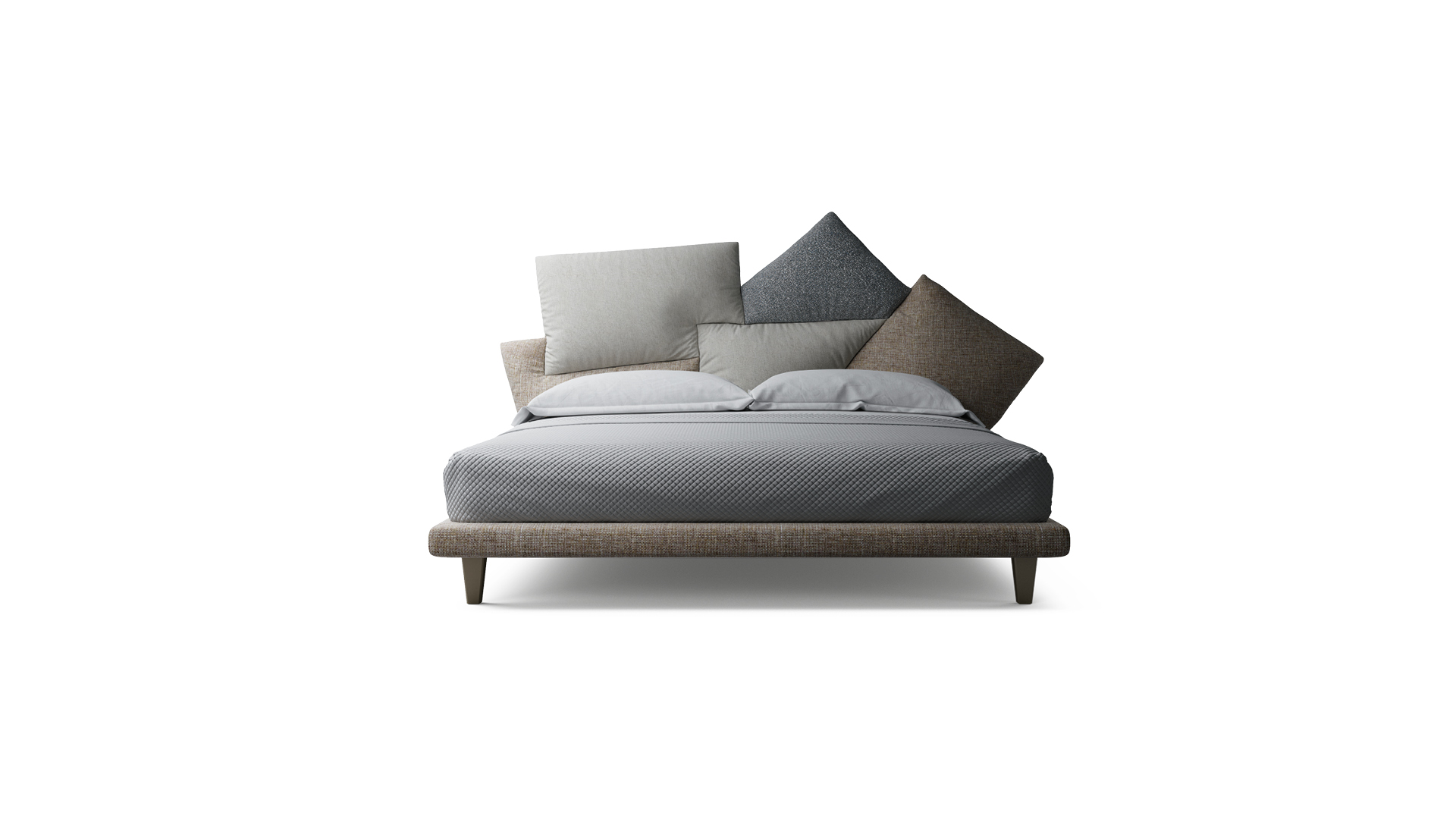 Letto imbottito moderno Picabia Bonaldo