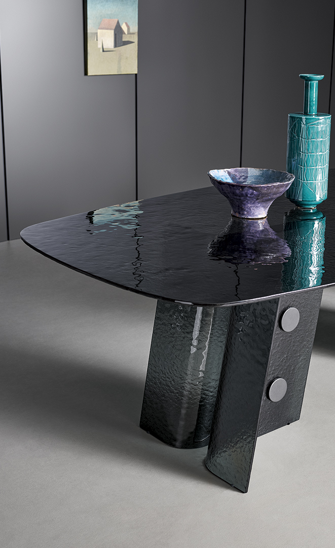 Dettaglio tavolo moderno Botón Bonaldo