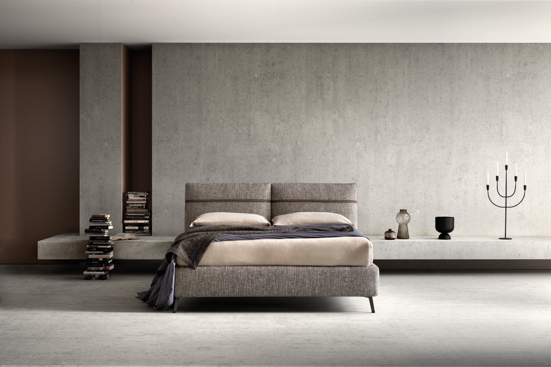 Letto imbottito Chop Samoa Divani