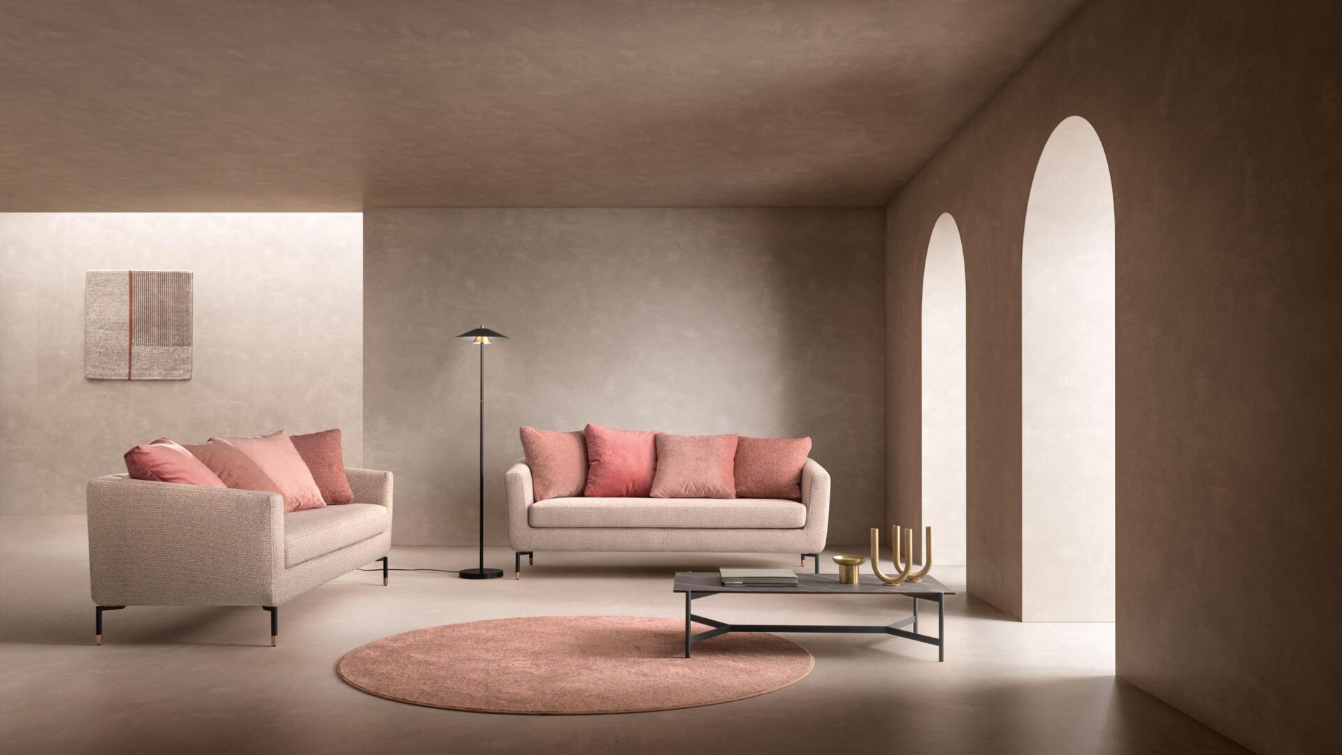 Divano Crisp / Crisp Fly Samoa Divani vista frontale