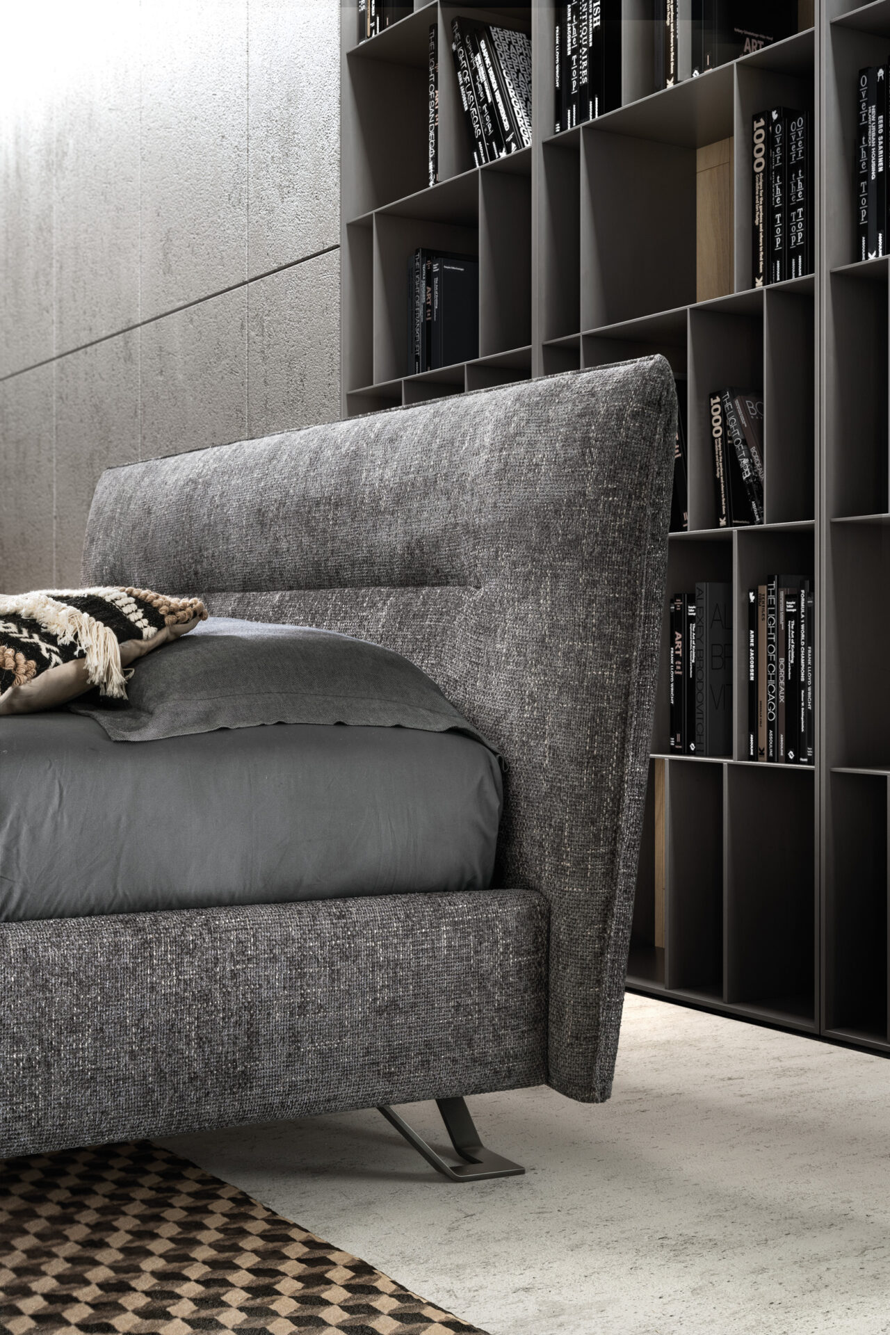 Dettaglio letto imbottito Cut Samoa Divani