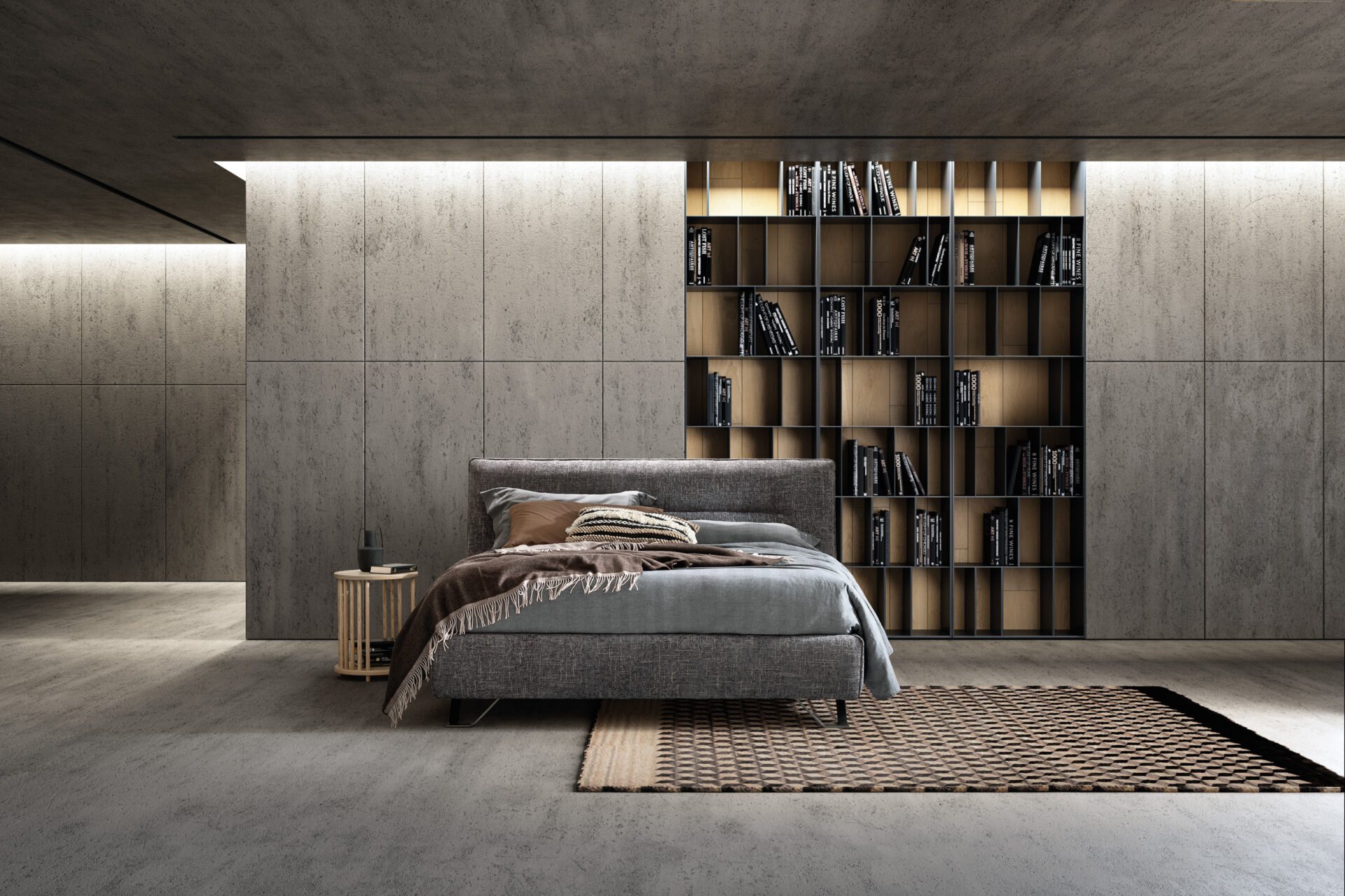 Letto imbottito Cut Samoa Divani