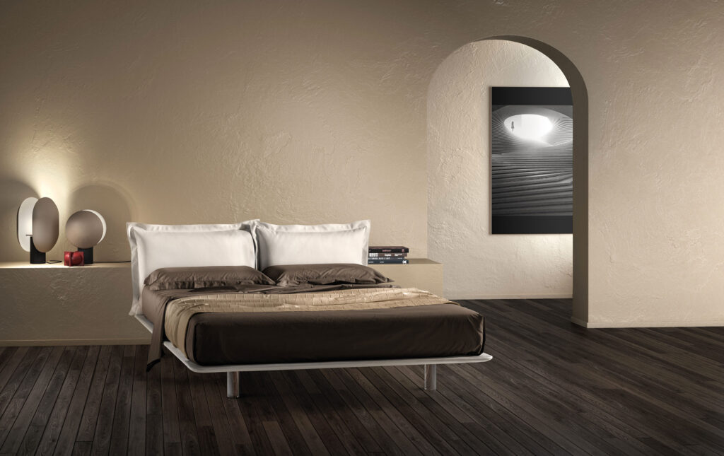 Dettaglio letto imbottito Deep Samoa Divani