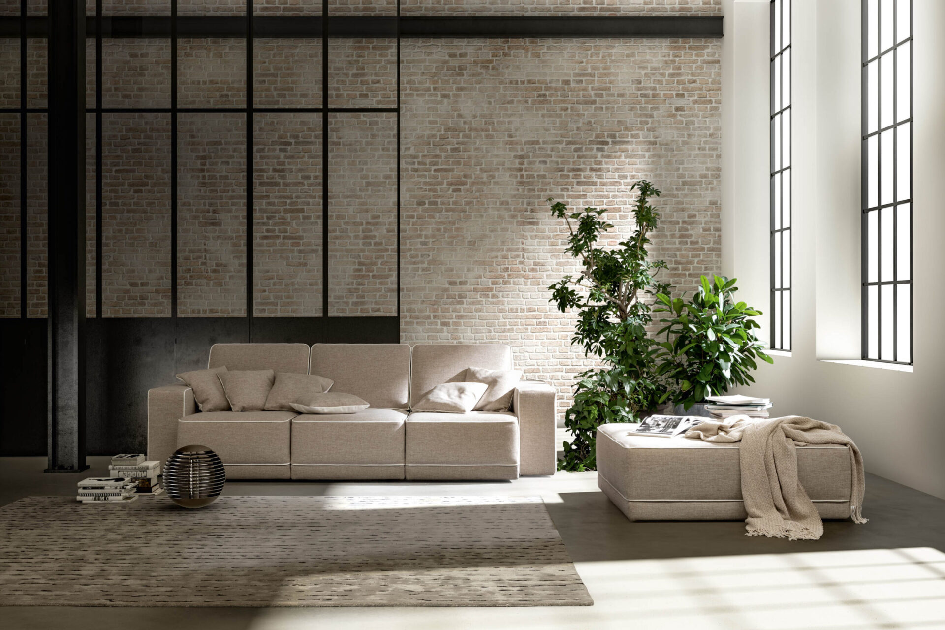 Divano Double Samoa Divani vista totale