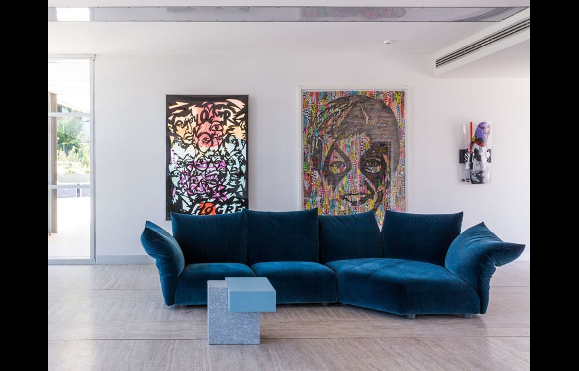 Divano Standard Edra con cuscino intelligente e design moderno