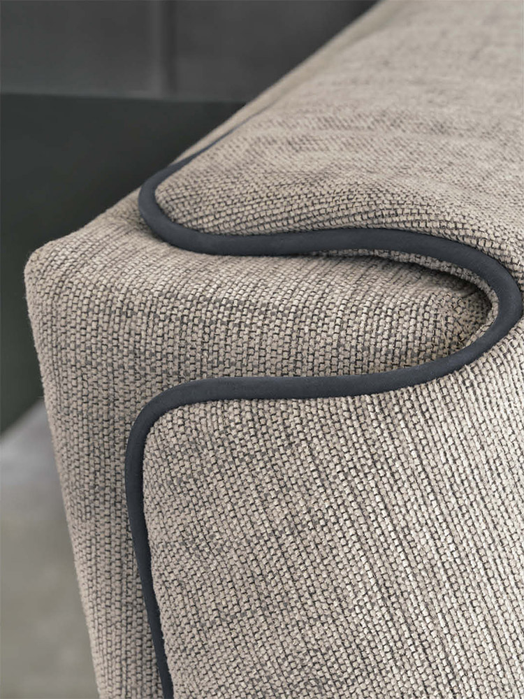 Letto matrimoniale Gentleman Testata Bassa Flou