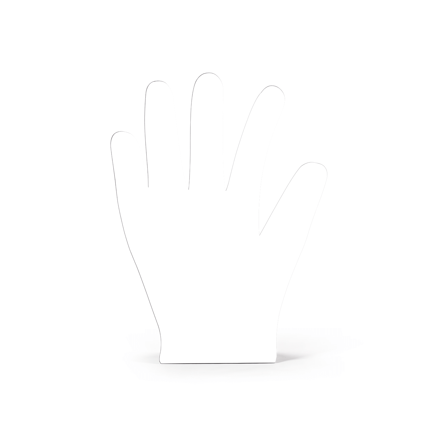 Scultura Mano con ombre artistiche