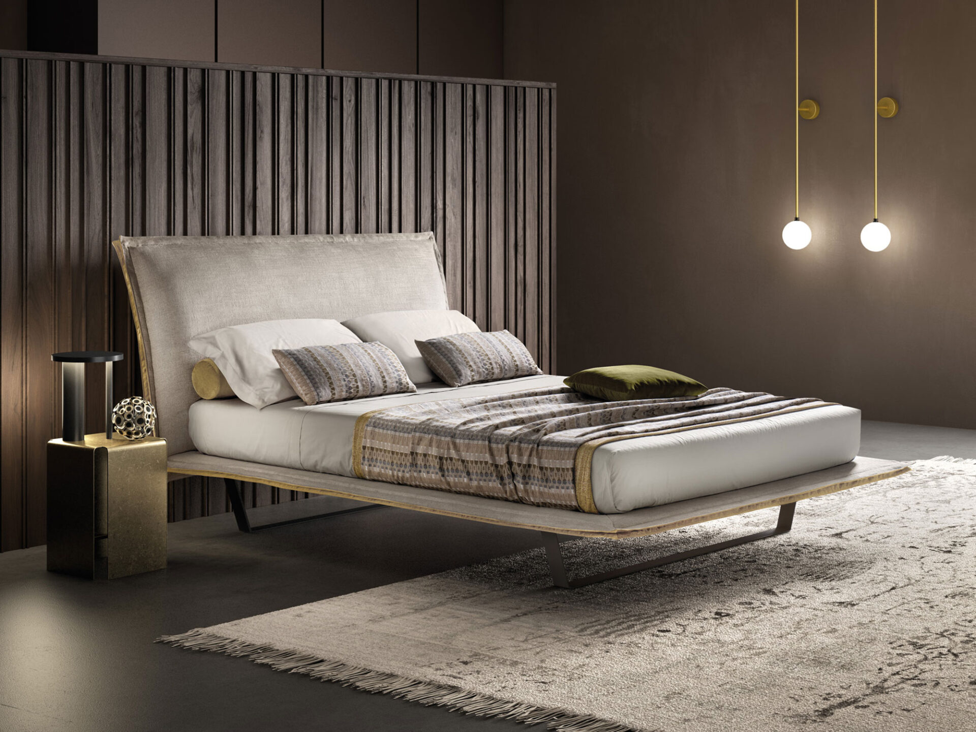 Letto imbottito Honey Samoa Divani