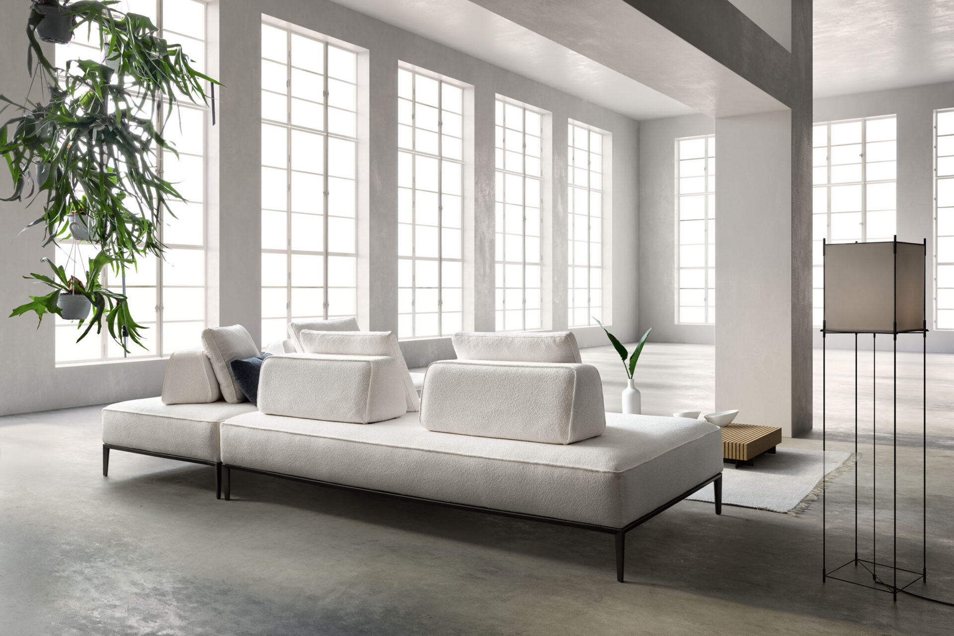 Particolare schienale divano modulare Jest