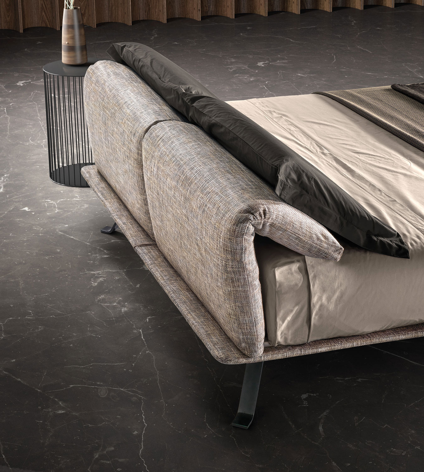 Dettaglio testiera regolabile letto Just