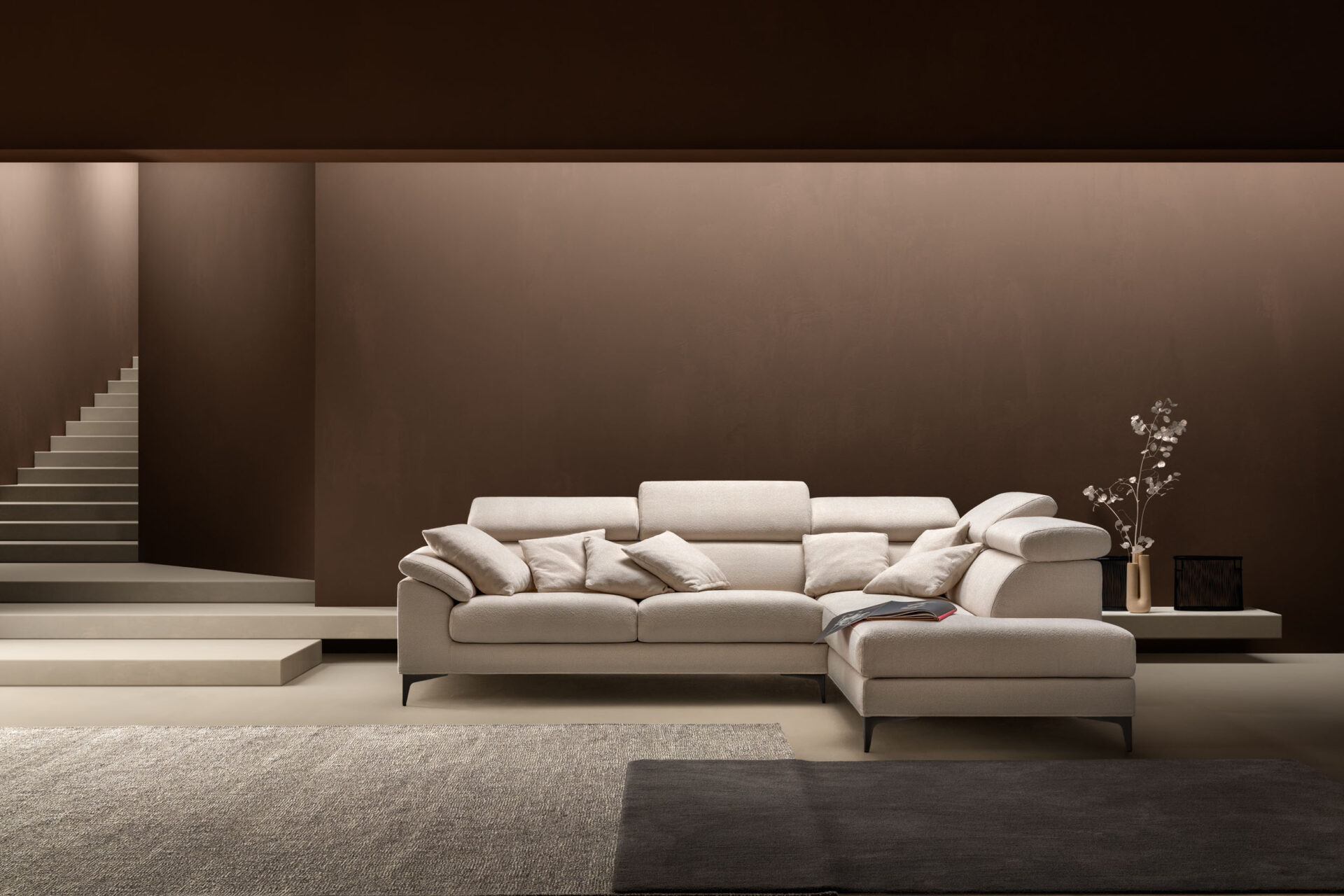 Vista frontale divano Loft Special Samoa Divani