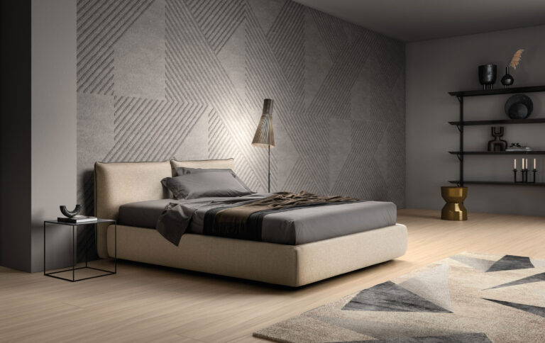 Letto imbottito Modern Samoa Divani in ambiente moderno